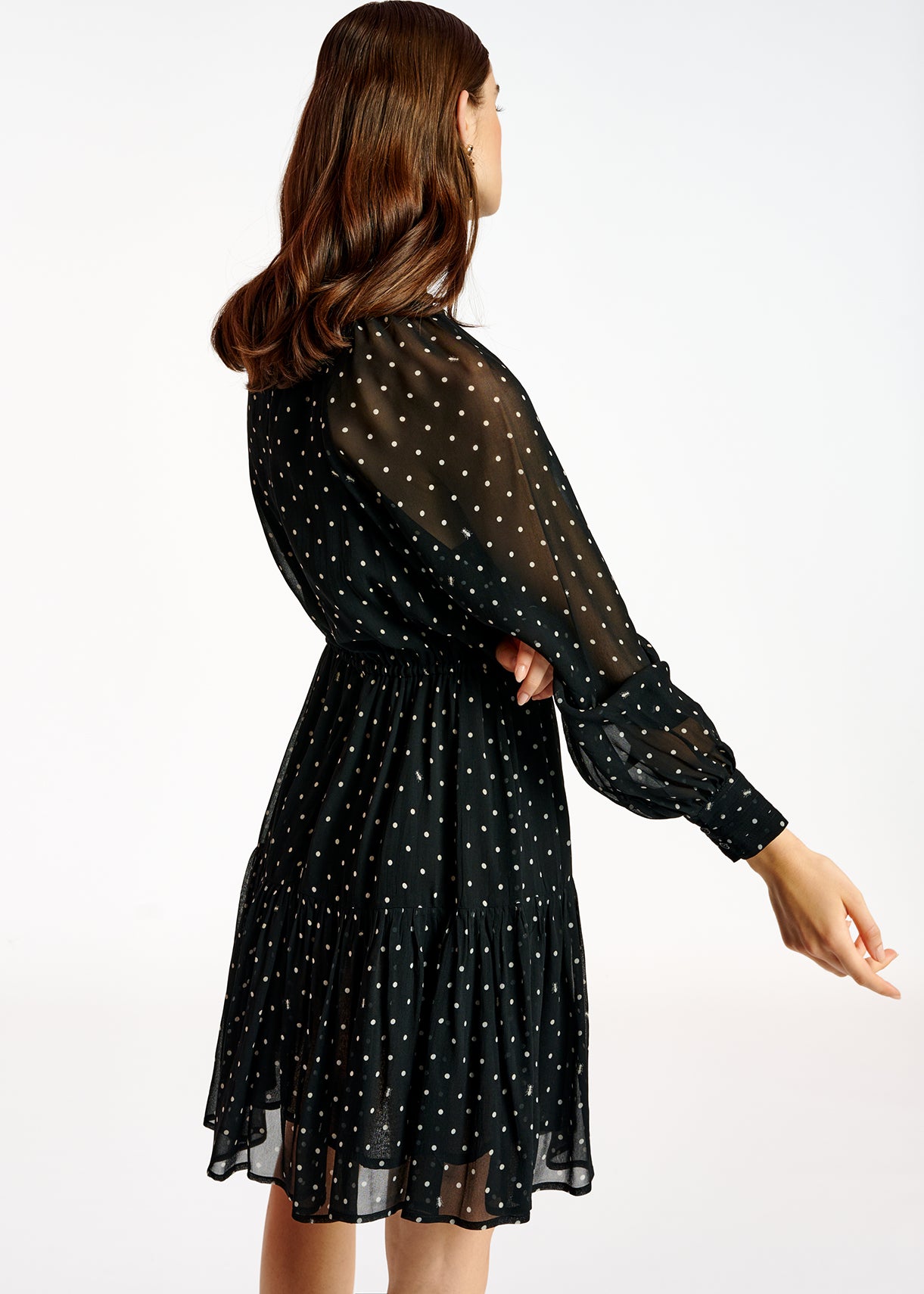 Mini robe à pois noir et blanc classé RE—SSENTIEL | Essentiel second hand