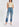 Off-white floral top with rhinestones Faume - seconde main