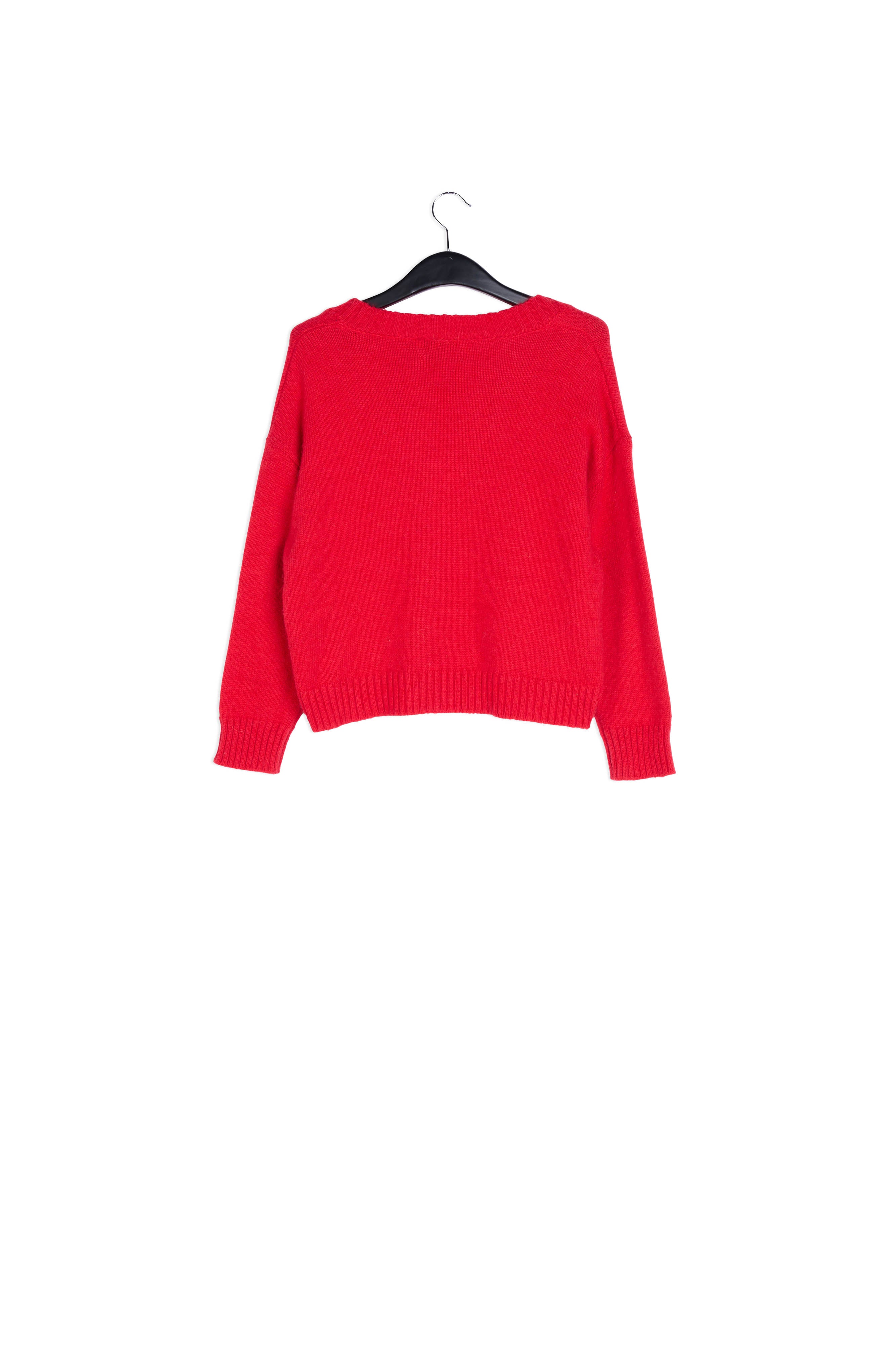 Pull orange en tricot coupe carrée RE—SSENTIEL | Essentiel second hand