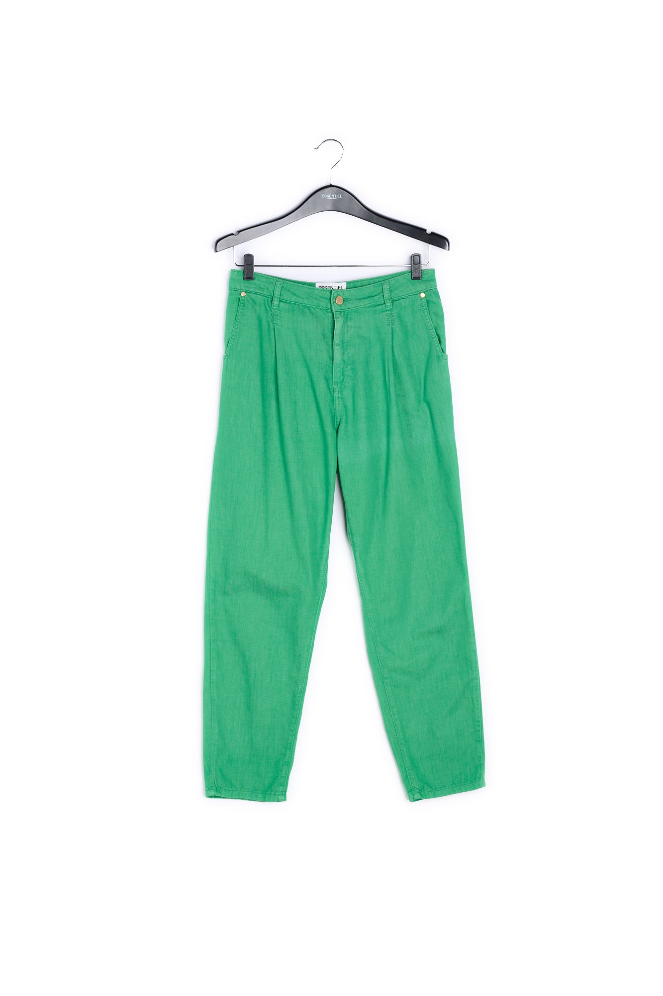 Green loose-fit denim pants RE—SSENTIEL | Essentiel second hand