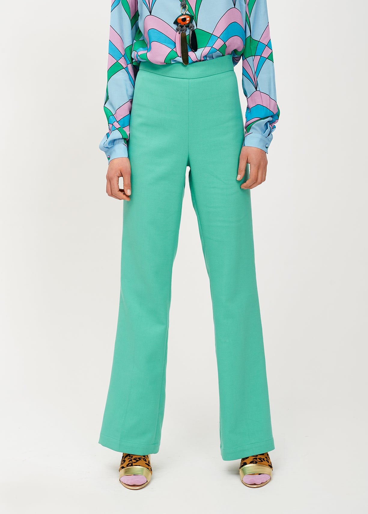 Cyan classic trousers RE—SSENTIEL | Essentiel second hand