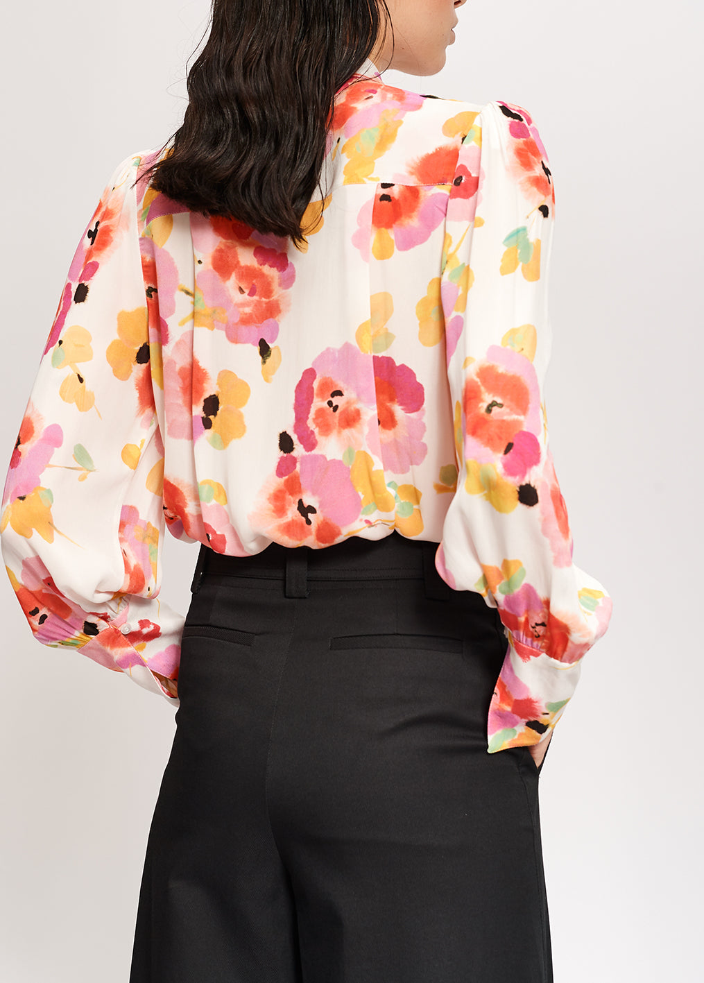 Chemise blanc cassé à imprimé floral RE—SSENTIEL | Essentiel second hand