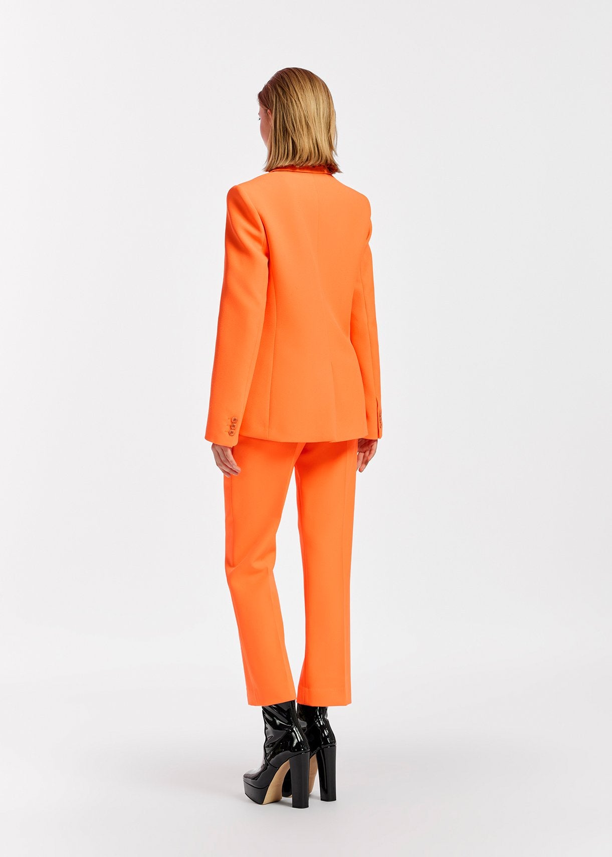 Blazer orange à coupe ajustée RE—SSENTIEL | Essentiel second hand