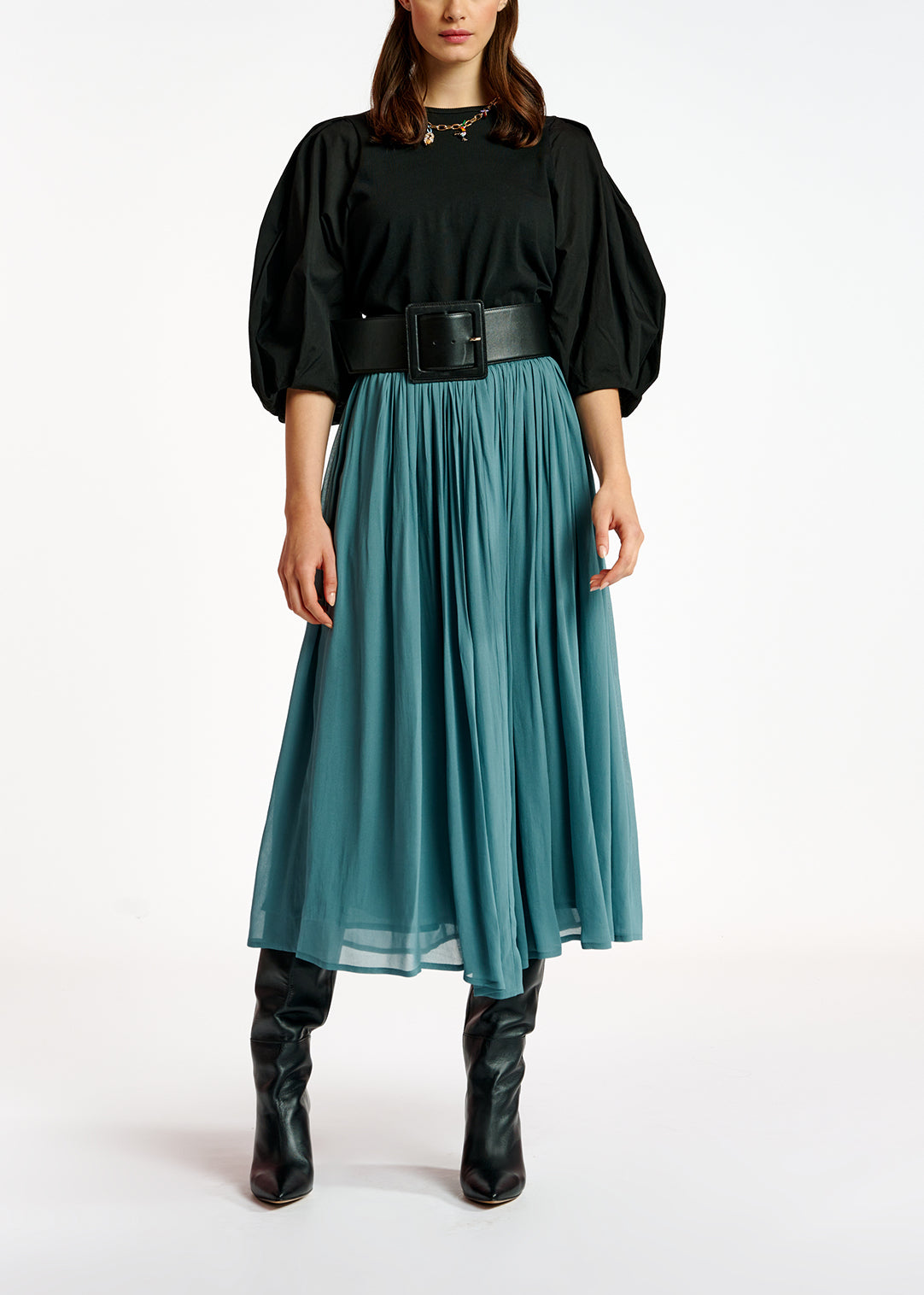 Jupe maxi bleue RE—SSENTIEL | Essentiel second hand