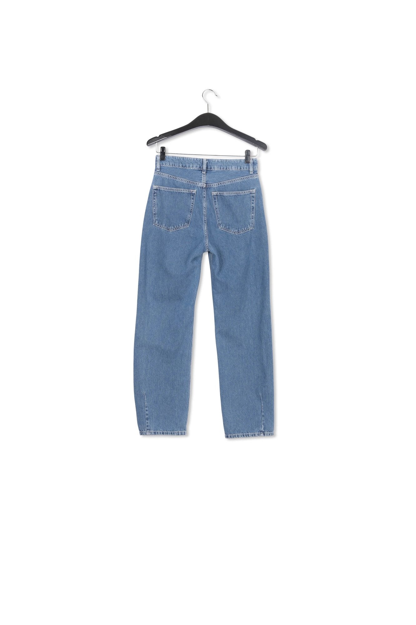Cropped high-rise blue jeans RE—SSENTIEL | Essentiel second hand