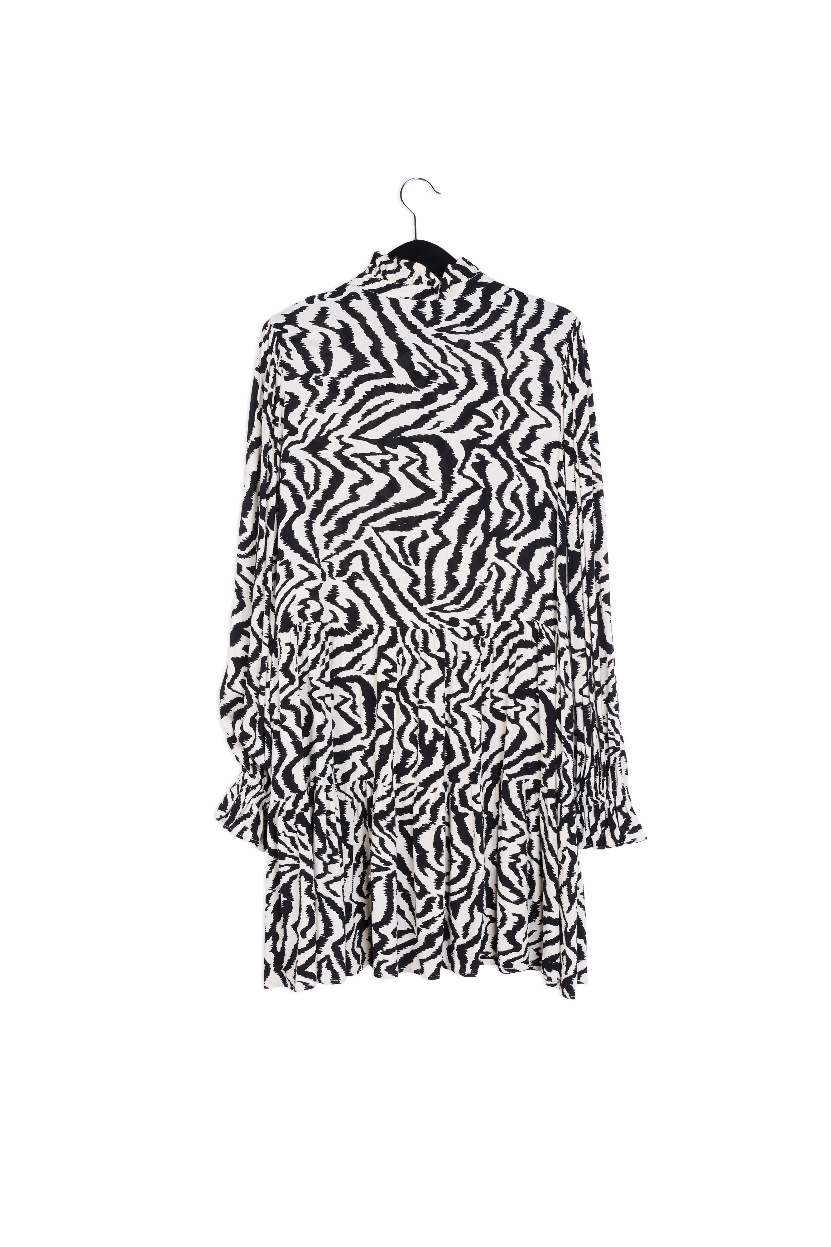 Zebra print and dots A-line mini dress RE—SSENTIEL | Essentiel second hand