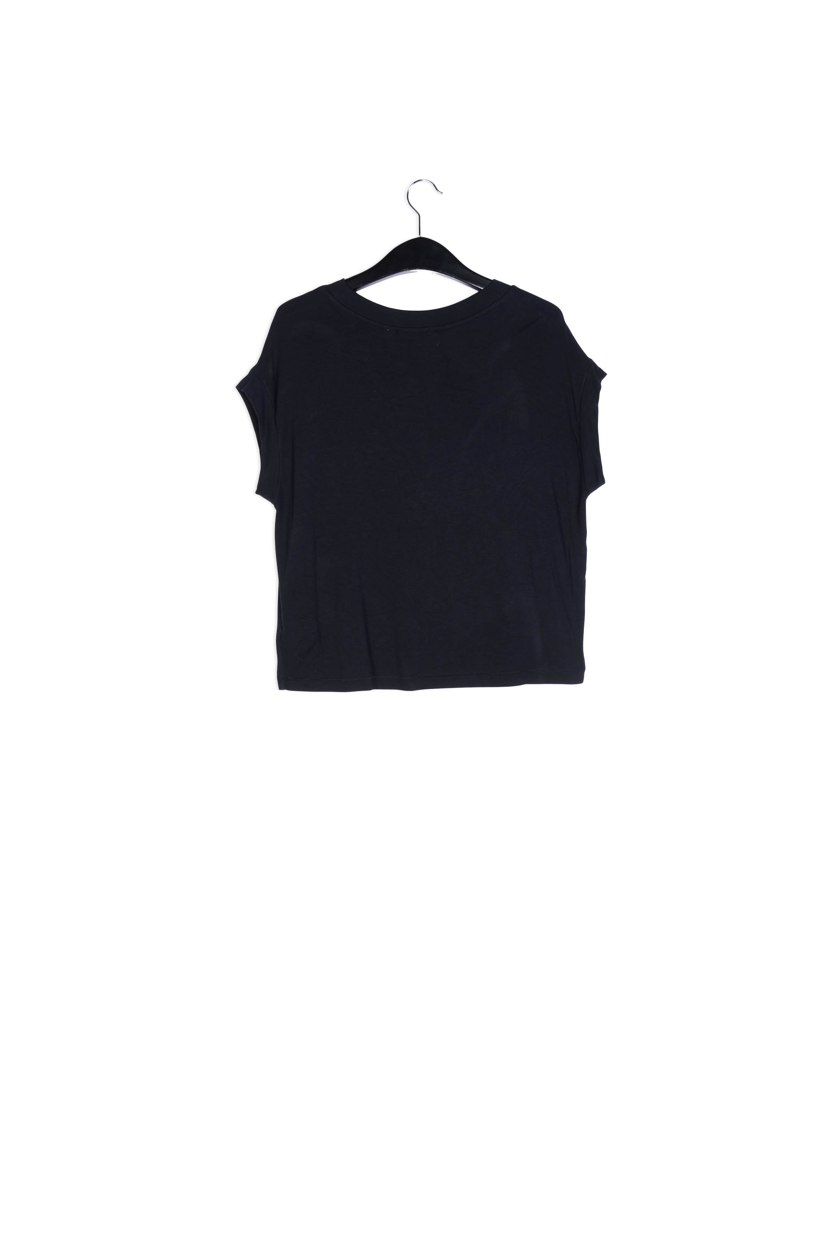 Black loose-fit T-shirt RE—SSENTIEL | Essentiel second hand