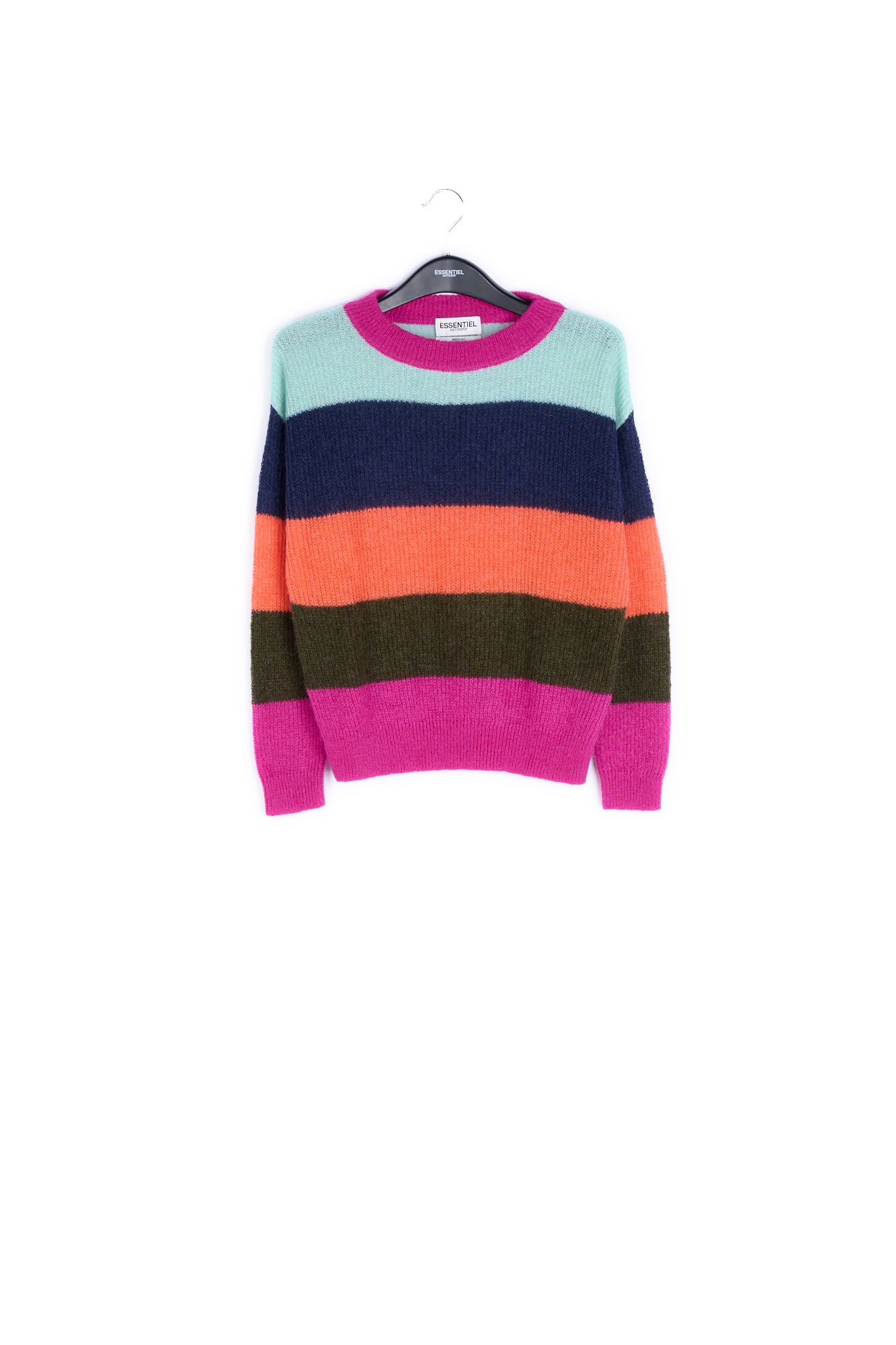 Multicolored striped knit sweater RE—SSENTIEL | Essentiel second hand
