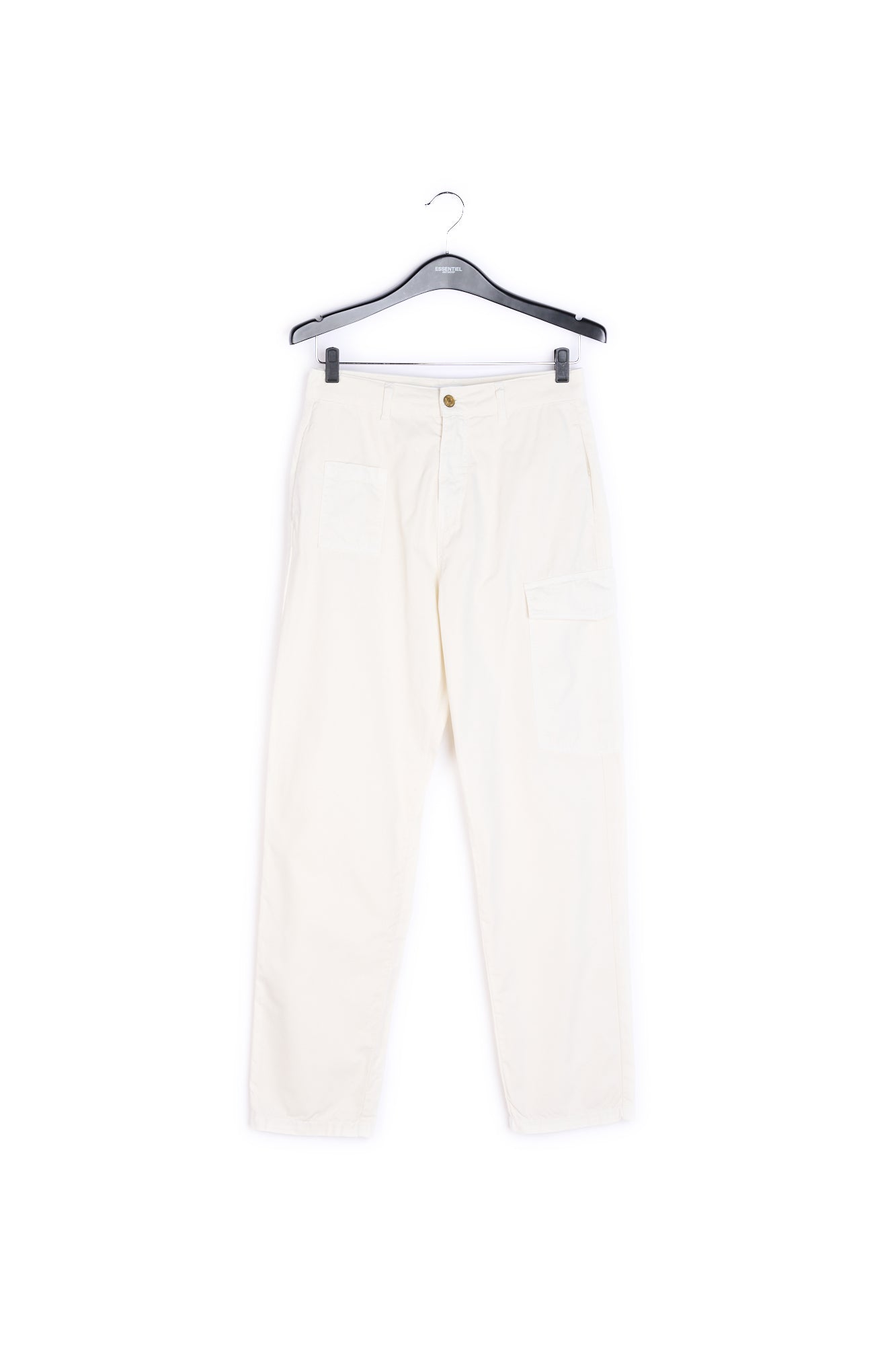 Off-white cotton cargo pants RE—SSENTIEL | Essentiel second hand