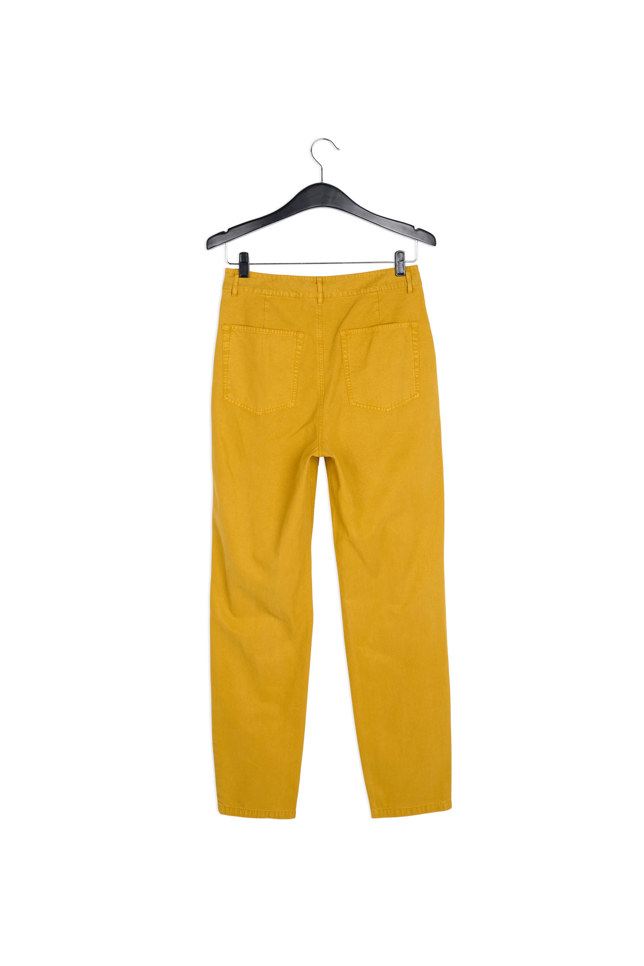 Jean fuselé jaune à taille haute RE—SSENTIEL | Essentiel second hand