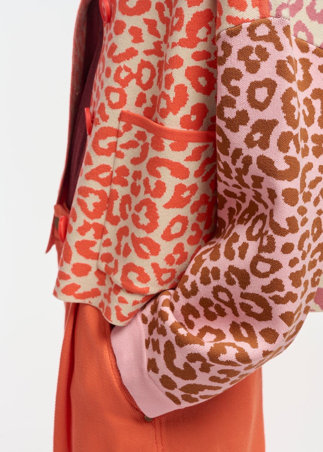 Veste courte en jacquard multicolore RE—SSENTIEL | Essentiel second hand