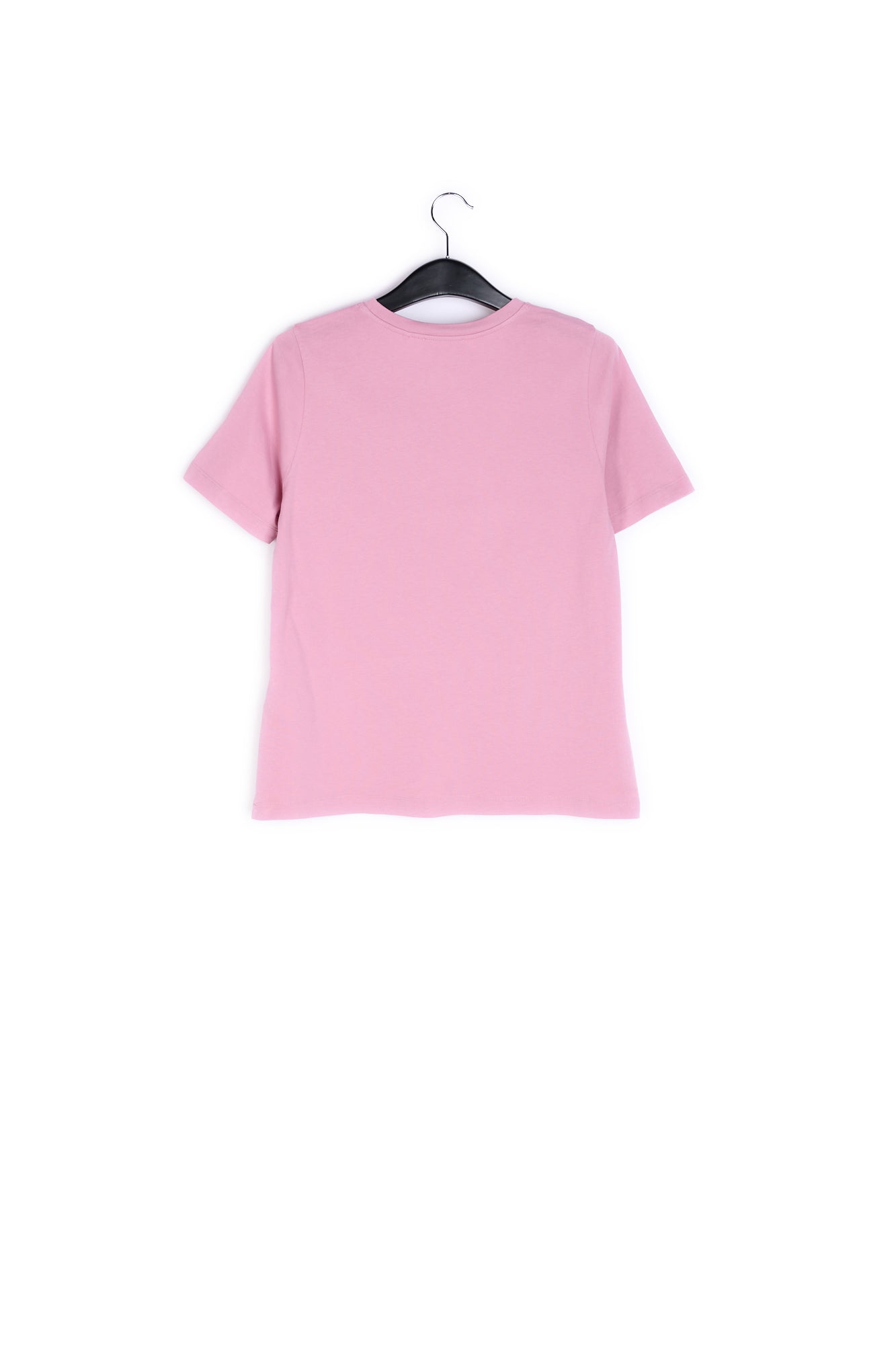 Dusty pink blurred slogan cotton-jersey t-shirt RE—SSENTIEL | Essentiel second hand