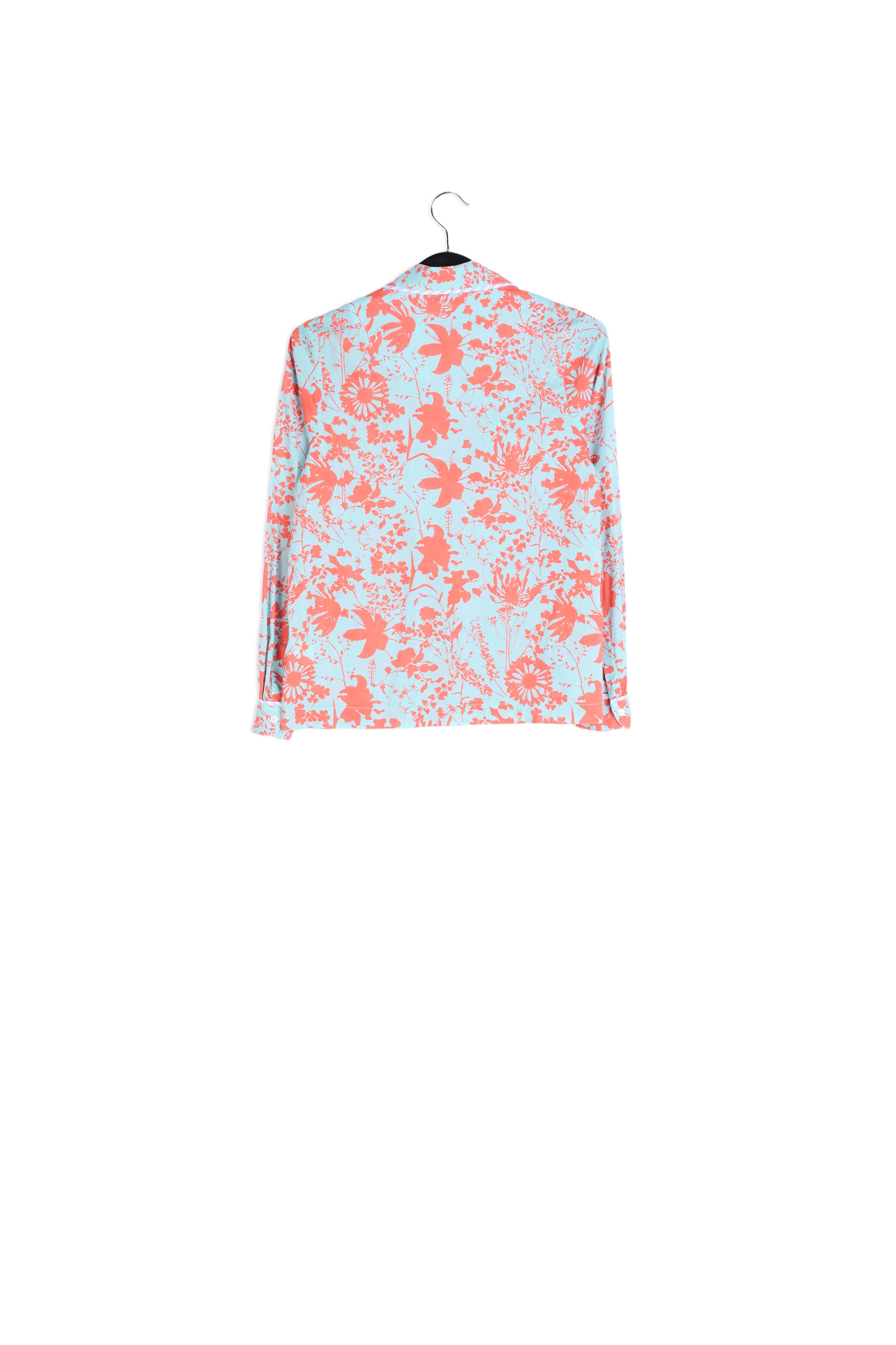 Vibrant green floral shirt RE—SSENTIEL | Essentiel second hand