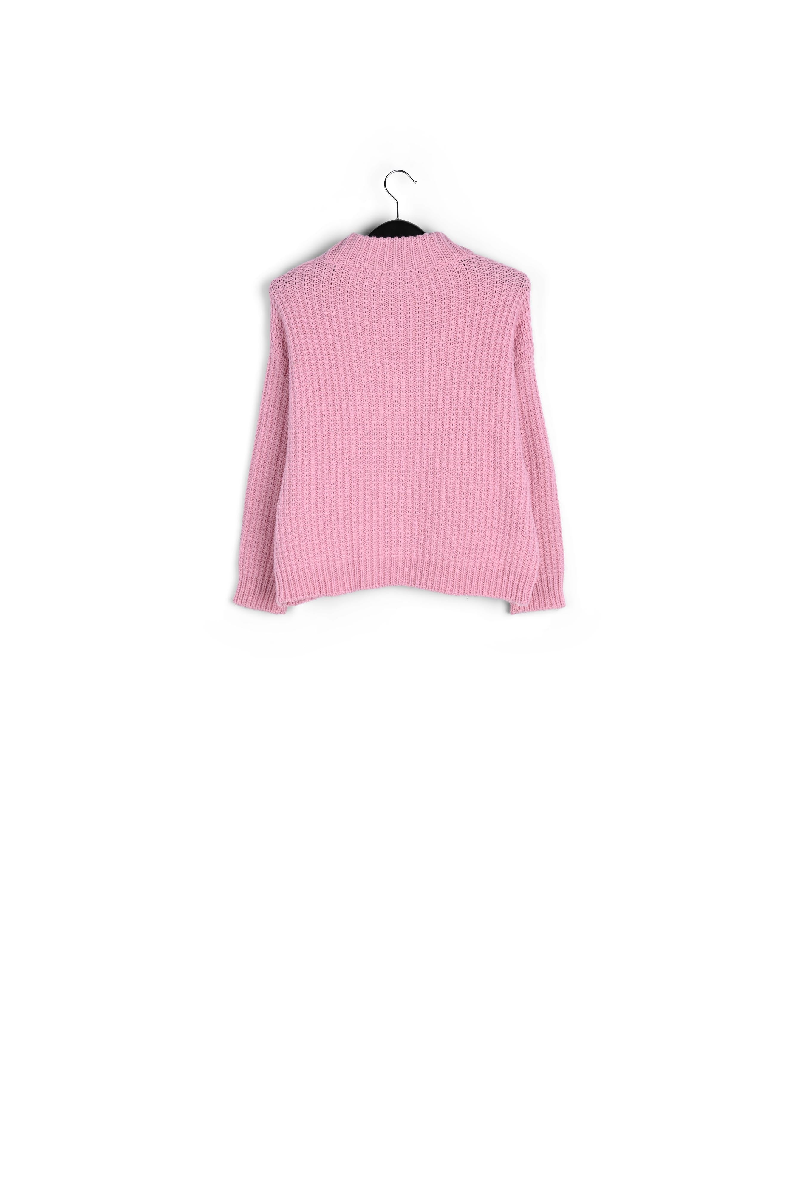 Pink knitted boxy sweater RE—SSENTIEL | Essentiel second hand