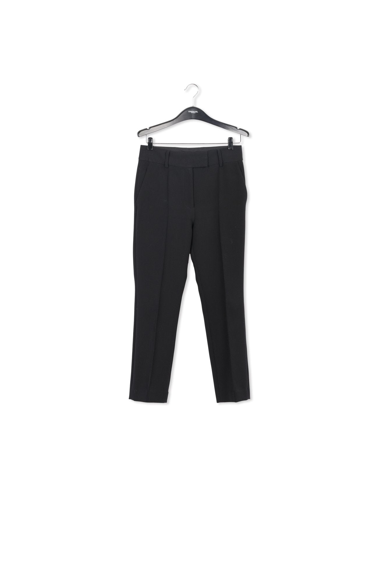 Black tapered-leg pants RE—SSENTIEL | Essentiel second hand