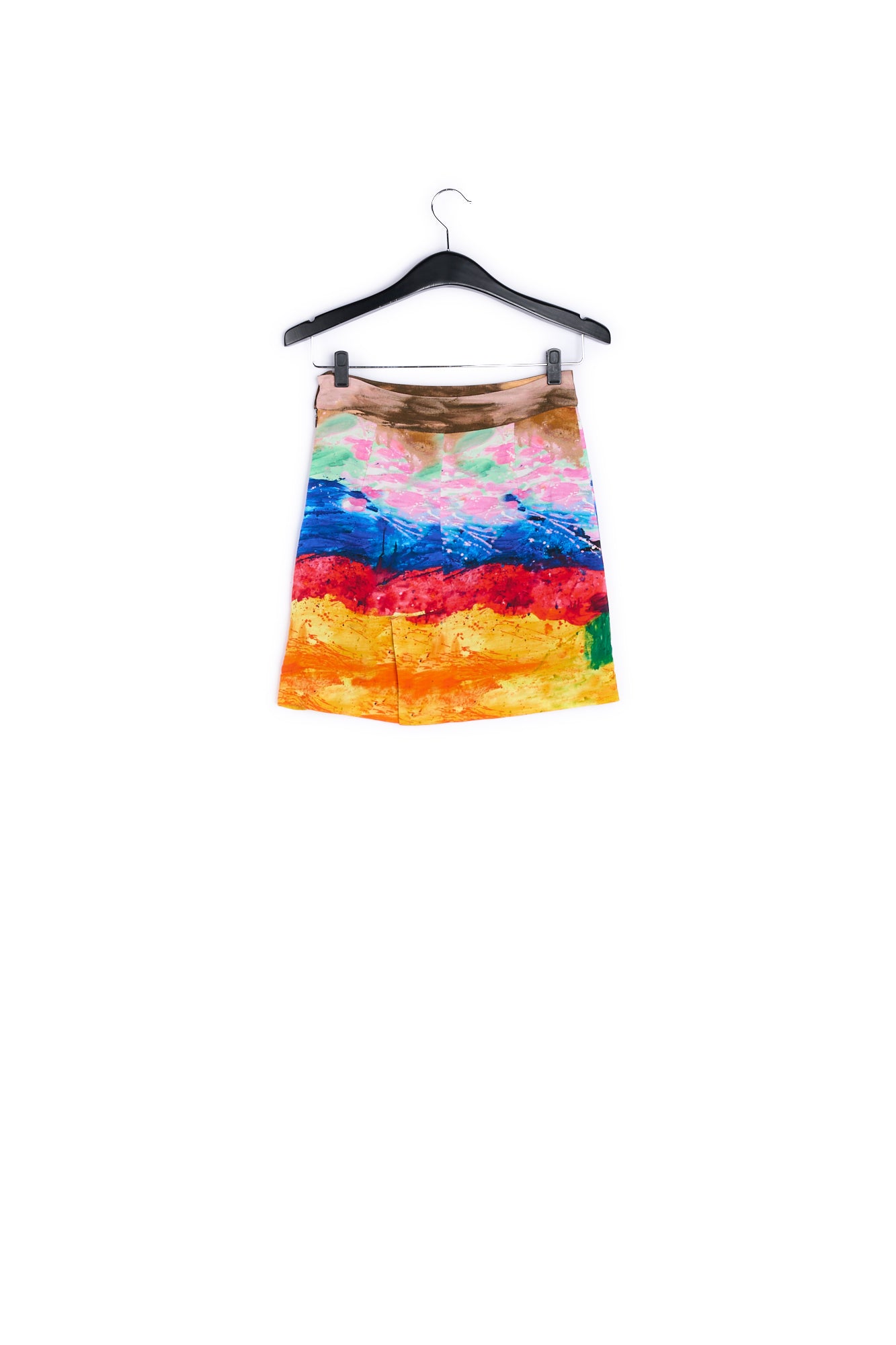 Mini jupe à ligne a avec traits de pinceaux RE—SSENTIEL | Essentiel second hand