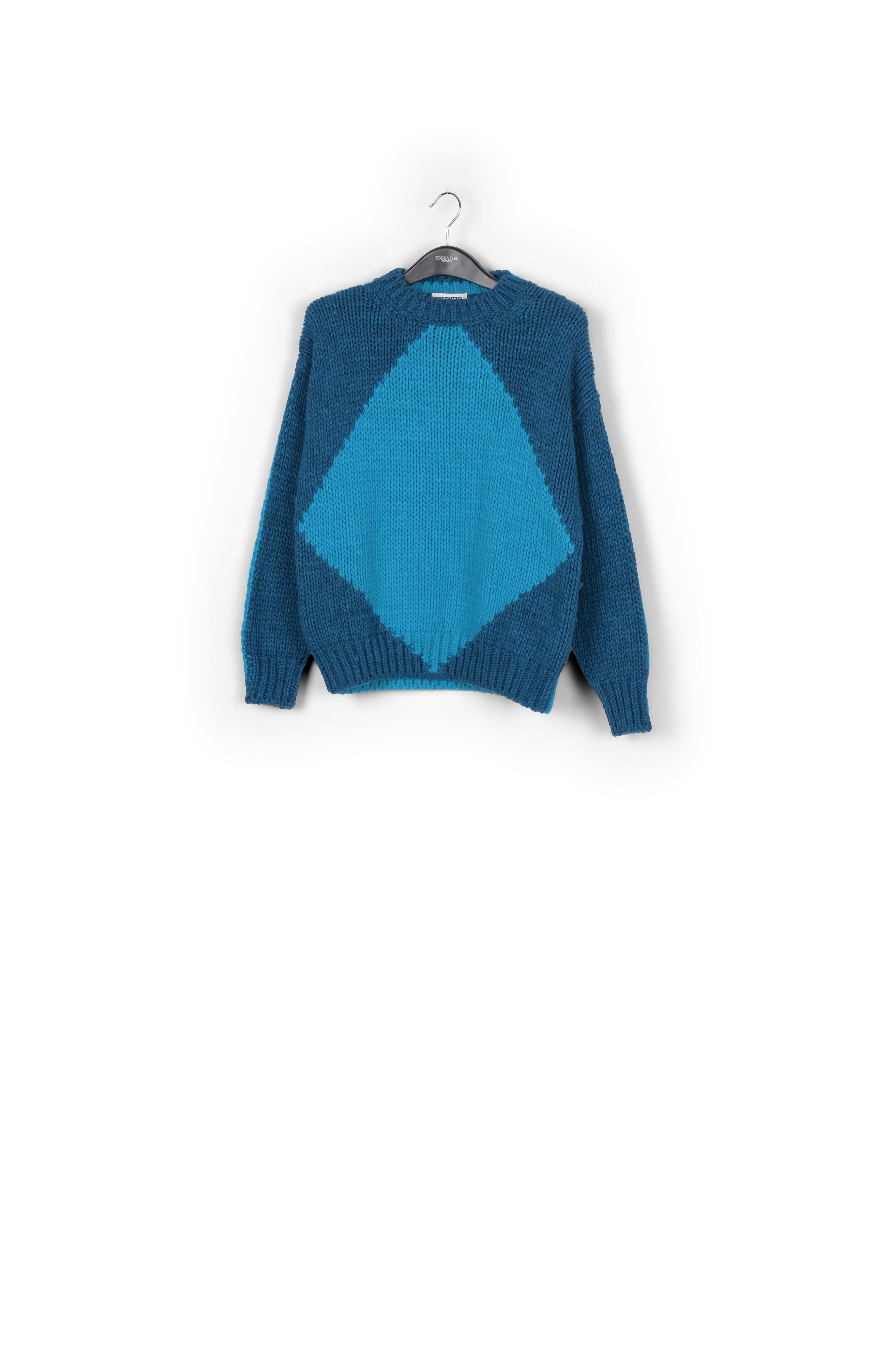 Lilac and pink chunky knit sweater RE—SSENTIEL | Essentiel second hand