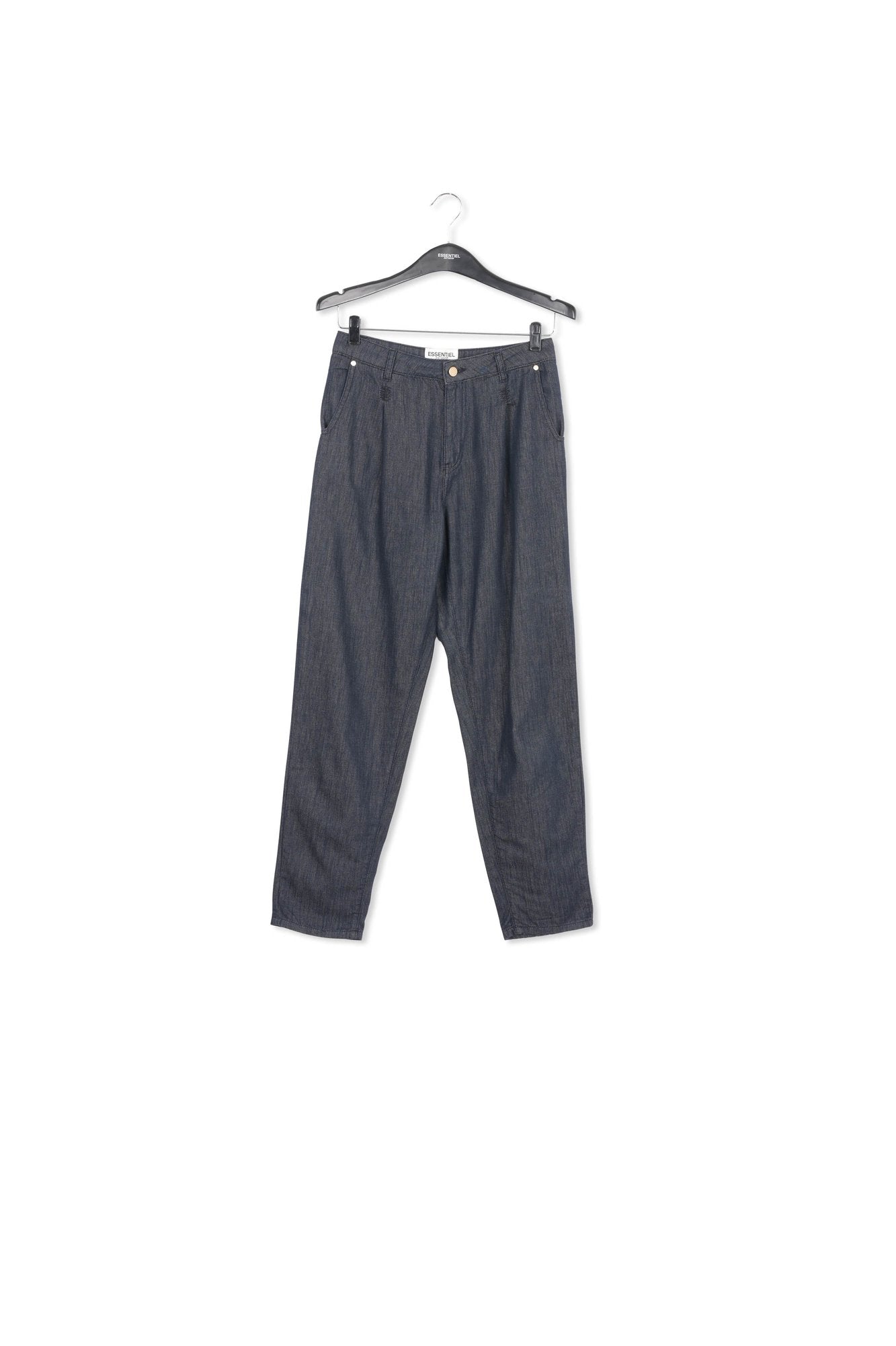 Dark blue loose-fit denim pants RE—SSENTIEL | Essentiel second hand