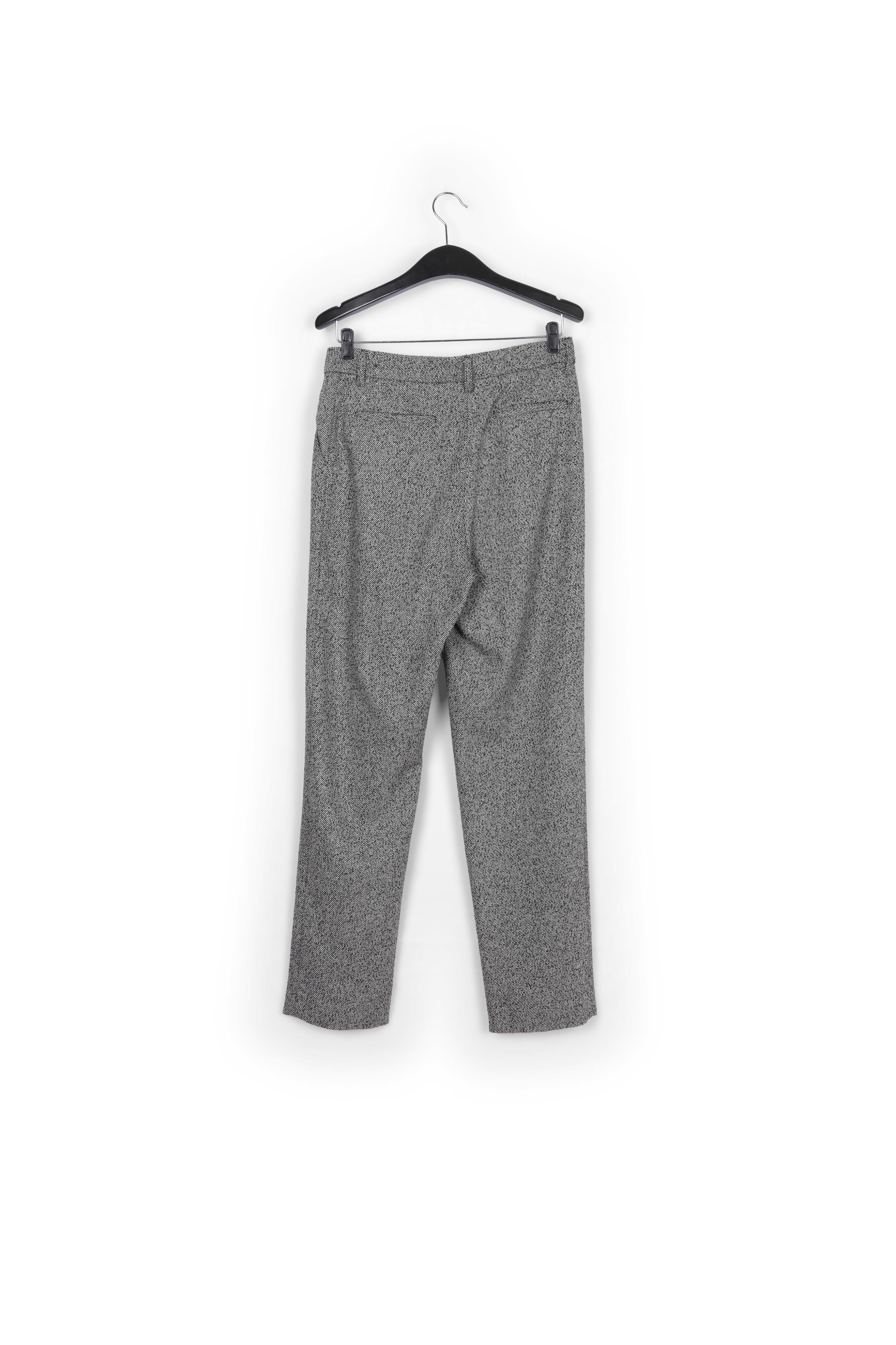 Pantalon gris mêlé aux jambes fuselées RE—SSENTIEL | Essentiel second hand