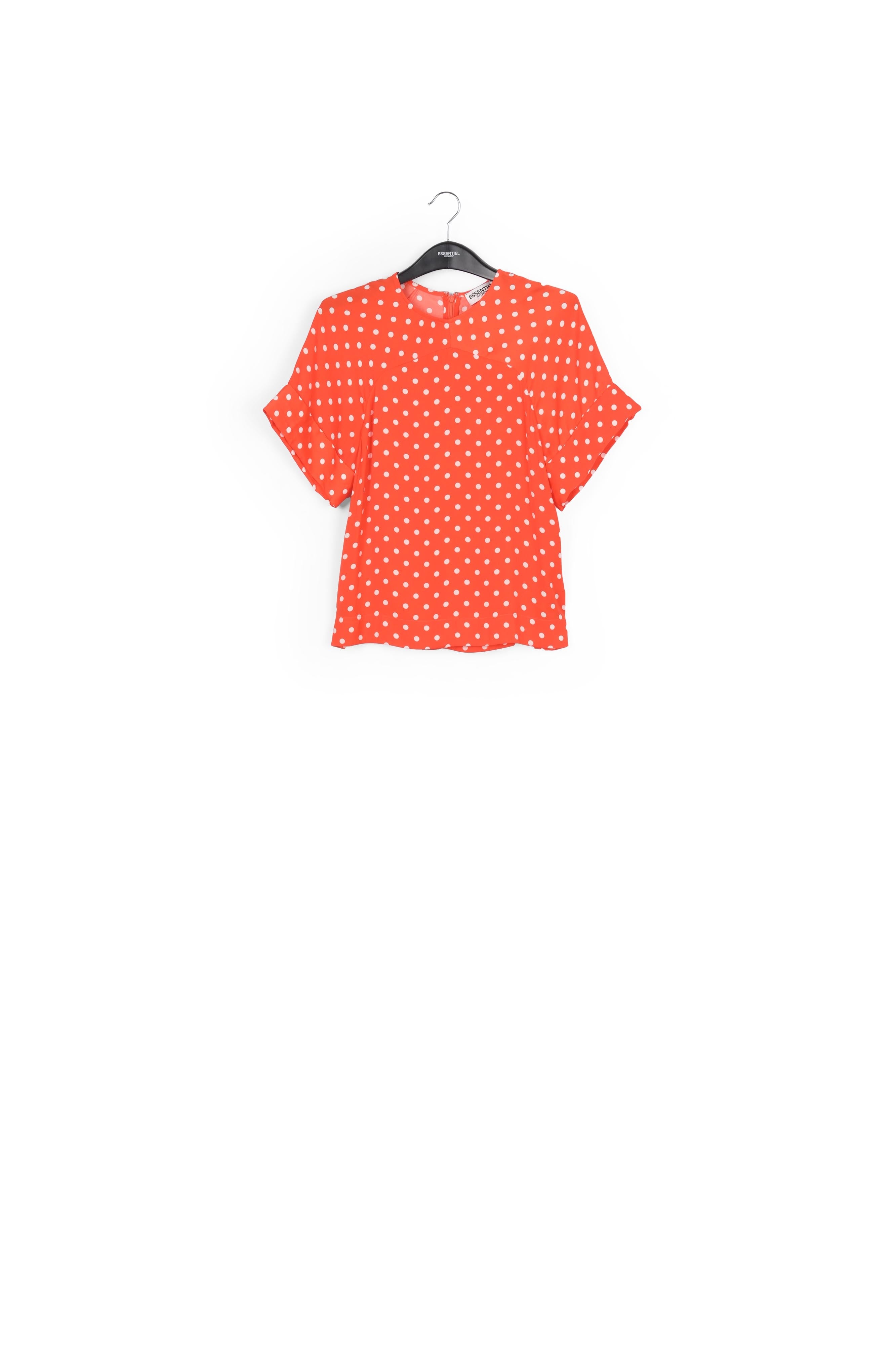 Red polka dot top RE—SSENTIEL | Essentiel second hand