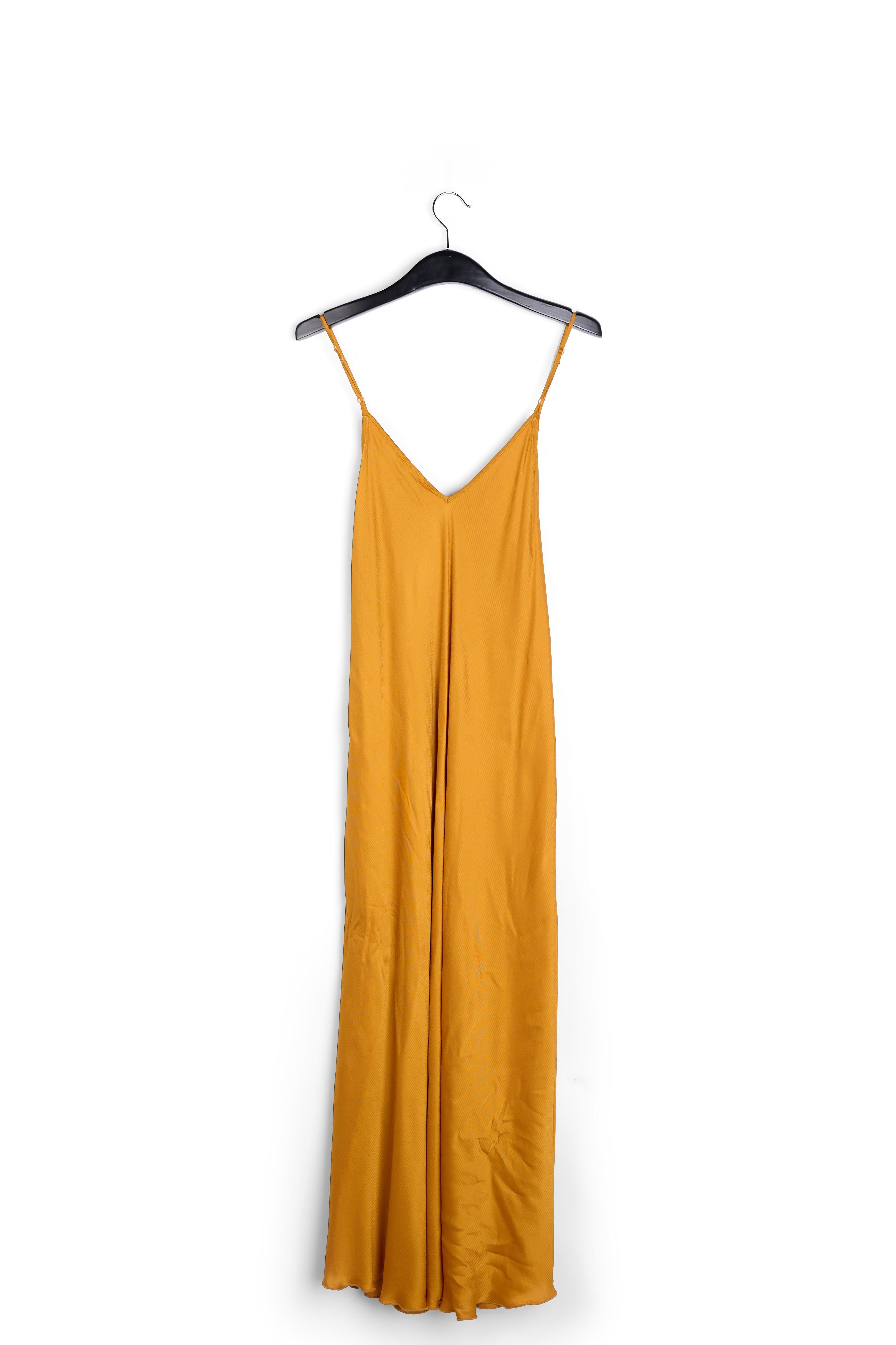 Ochre v-neck midi dress RE—SSENTIEL | Essentiel second hand