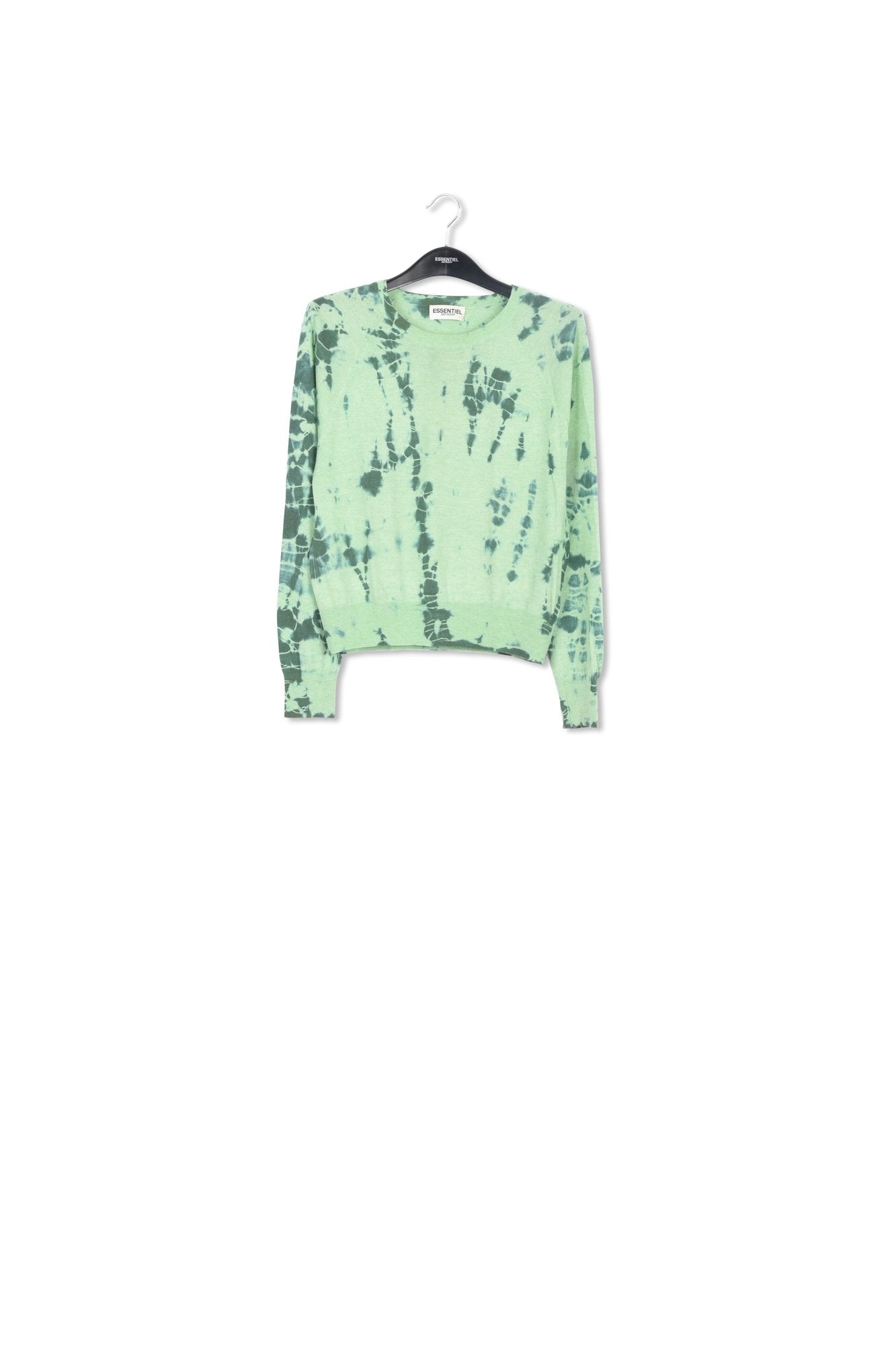 Pull tie-dye vert menthe et vert foncé RE—SSENTIEL | Essentiel second hand