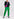 Green loose-fit denim pants Faume - seconde main