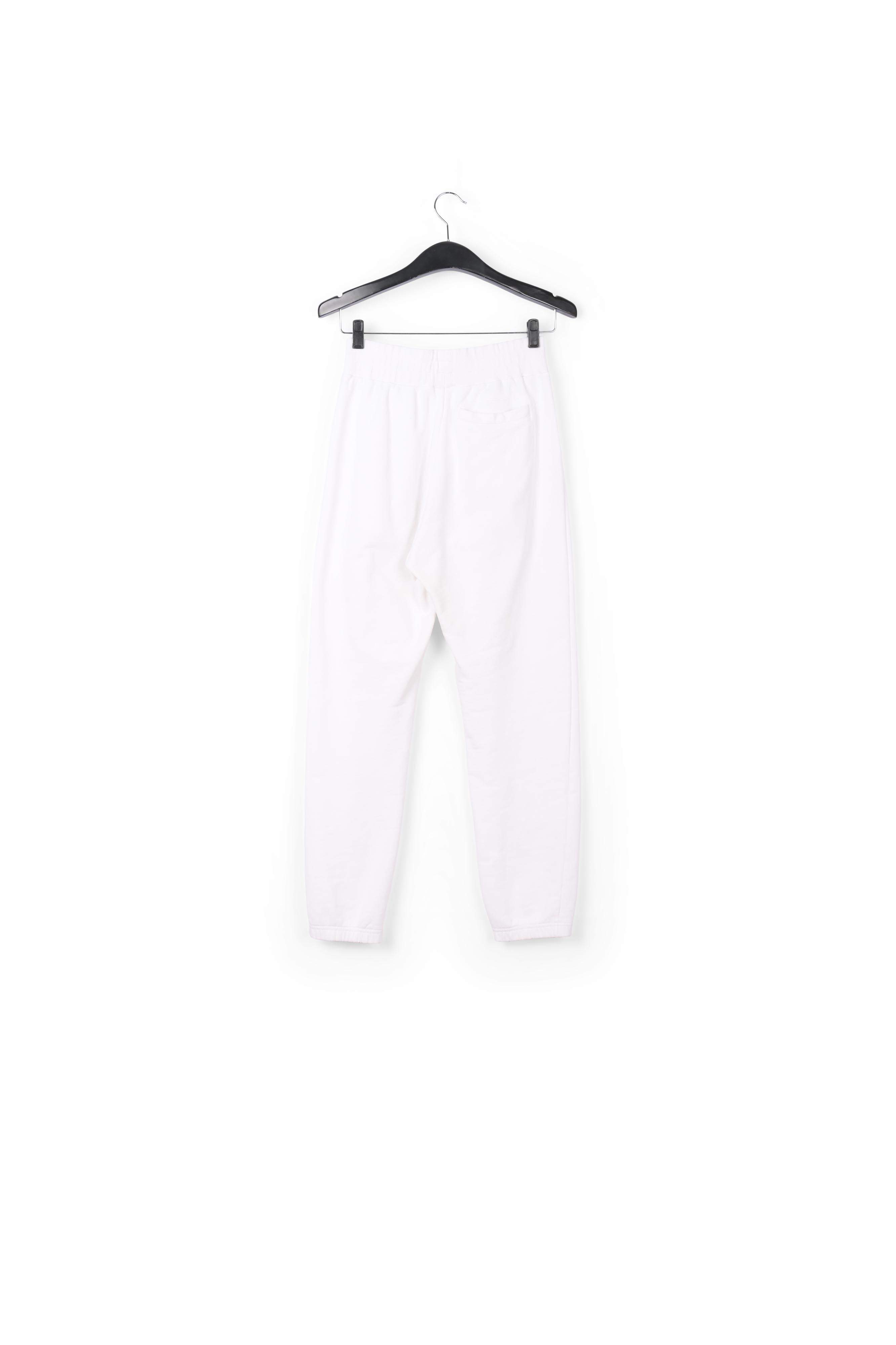 Off-white organic cotton-jersey sweatpants RE—SSENTIEL | Essentiel second hand