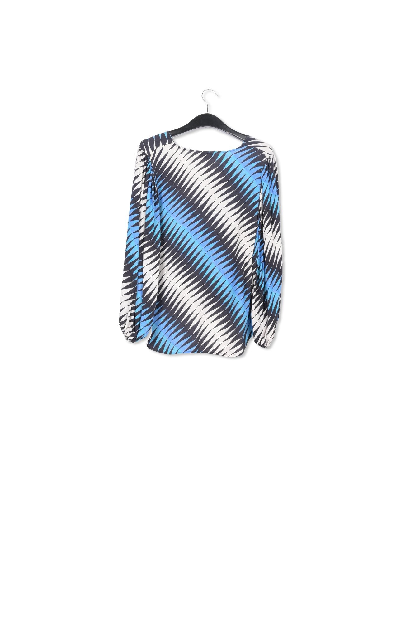 Grafische top met volumineuze mouwen RE—SSENTIEL | Essentiel second hand