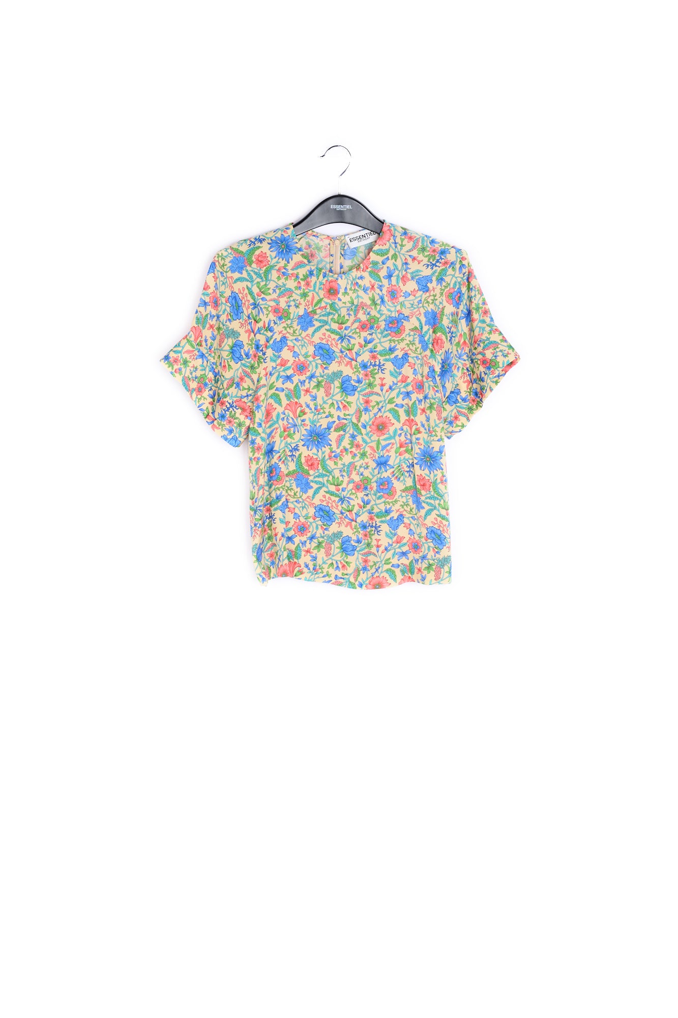 Cream floral-print top RE—SSENTIEL | Essentiel second hand