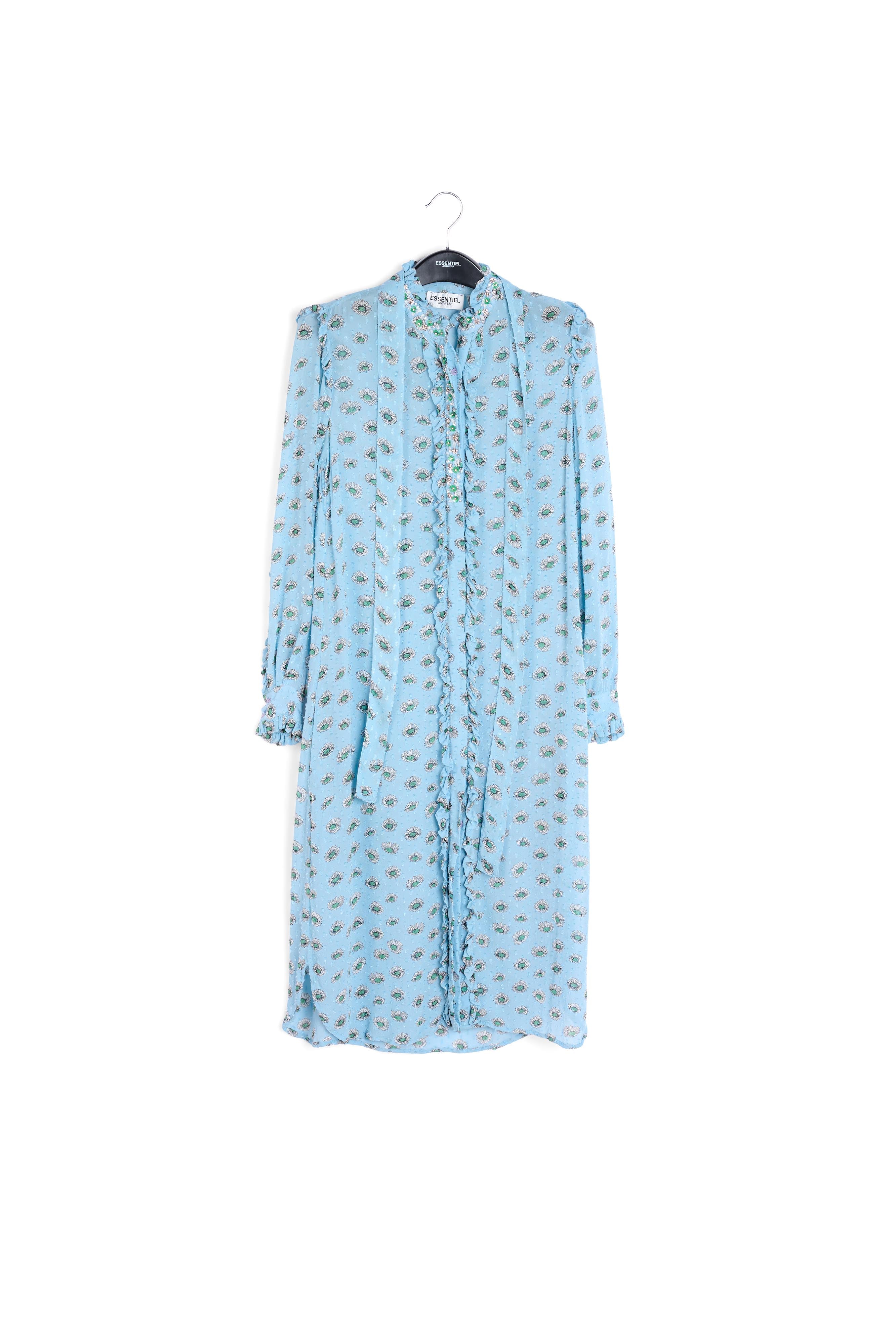 Floral print maxi shirt dress RE—SSENTIEL | Essentiel second hand