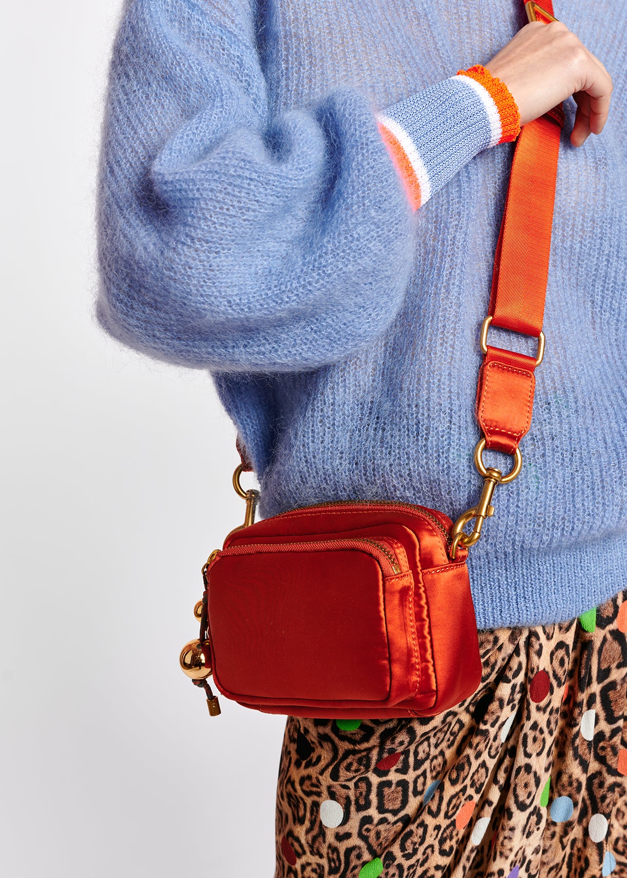 Blue mohair and wool blend sweater RE—SSENTIEL | Essentiel second hand