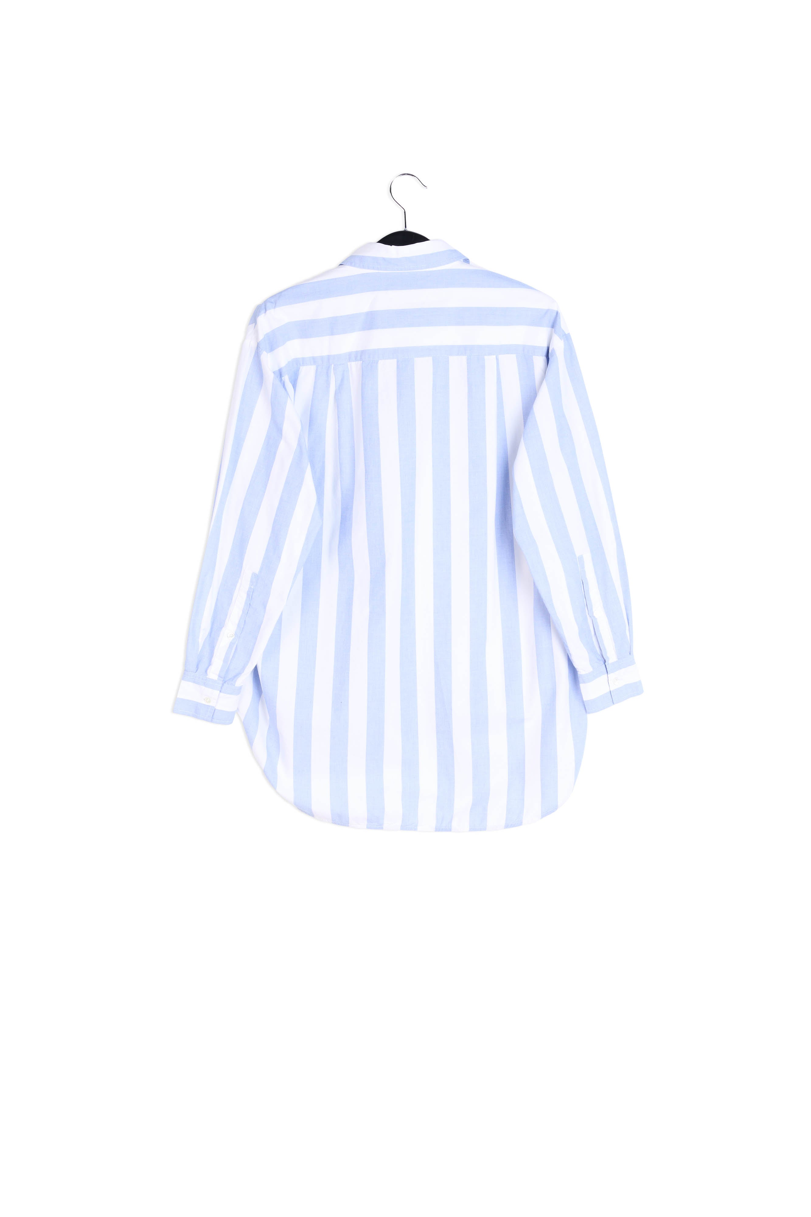Off-white and pink striped cotton shirt RE—SSENTIEL | Essentiel second hand