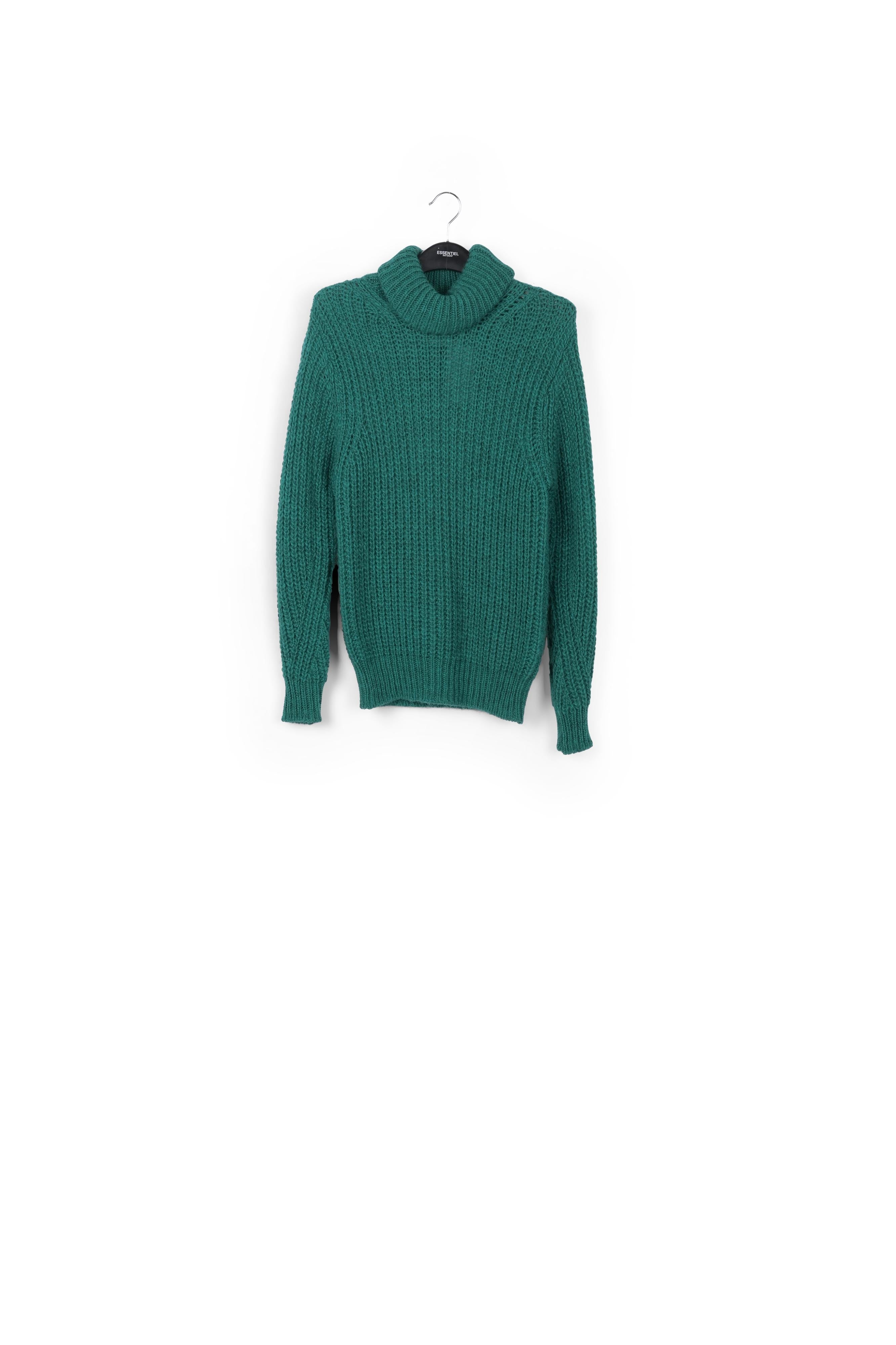 Tricot vert à grosses côtes RE—SSENTIEL | Essentiel second hand