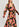 Robe midi noire à imprimé floral Faume - seconde main
