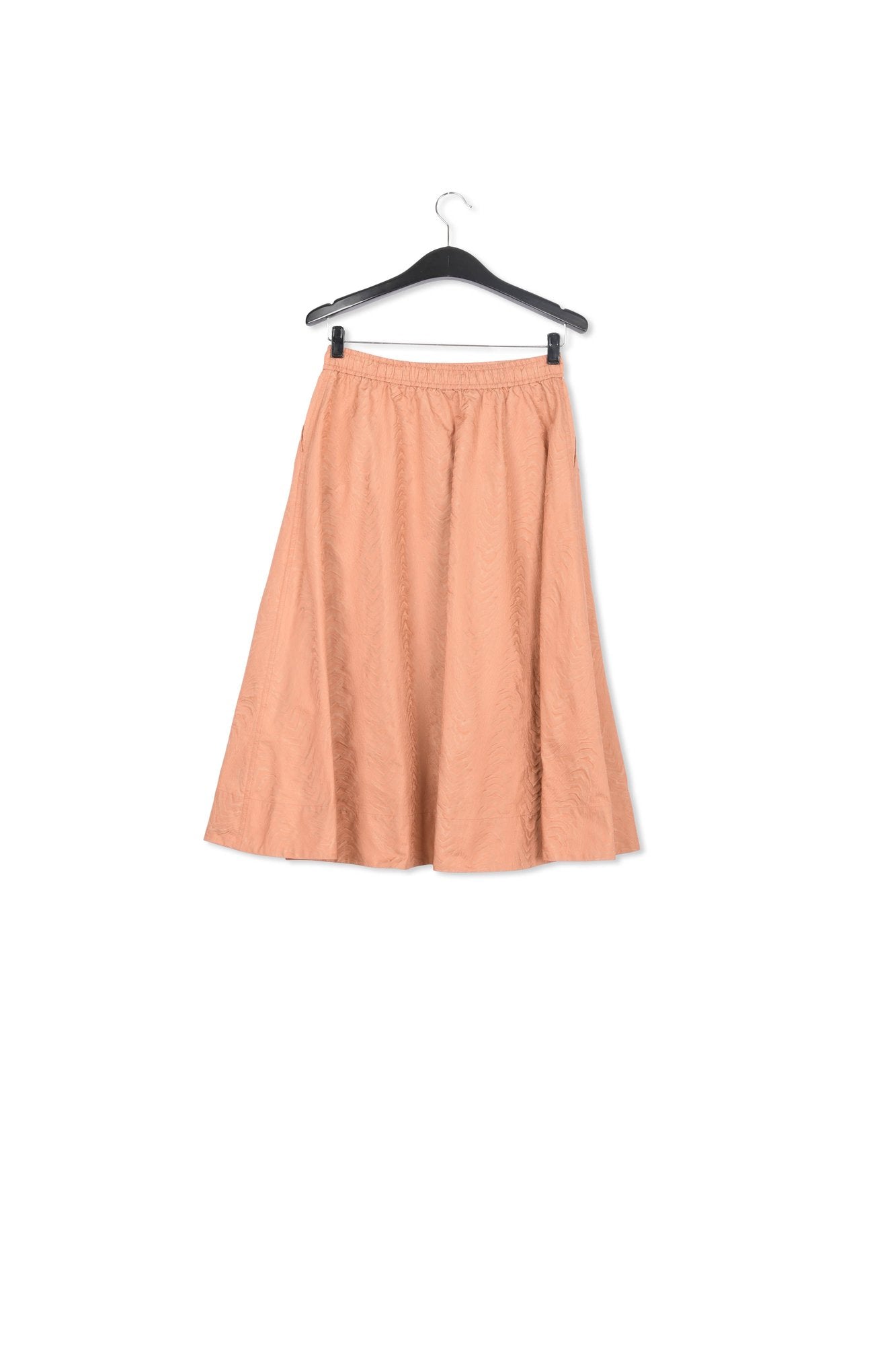 Brown jacquard a-line skirt RE—SSENTIEL | Essentiel second hand