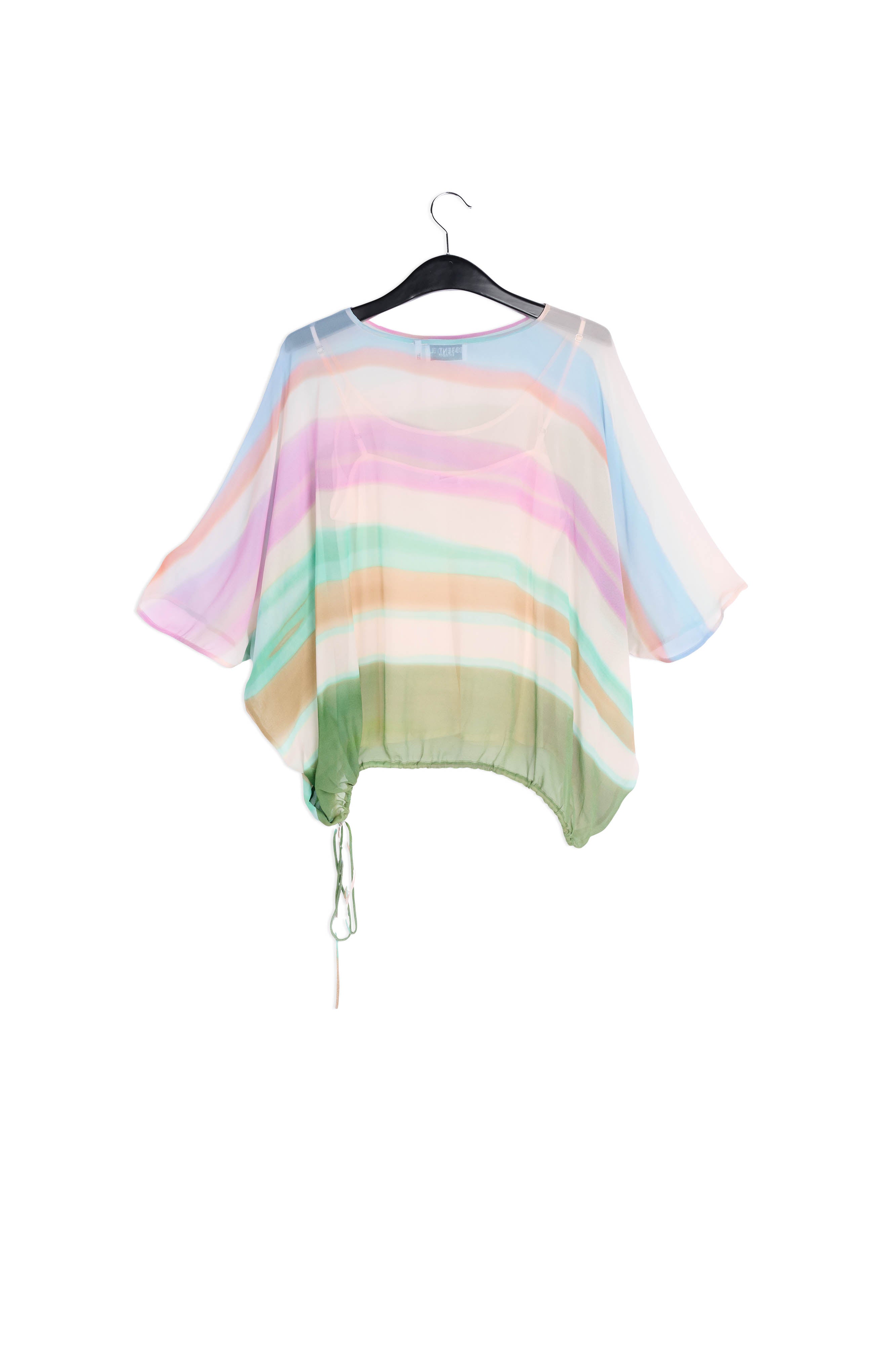 Pink voluminous sheer top RE—SSENTIEL | Essentiel second hand