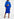 Blauwe top met pofmouwen Faume - seconde main