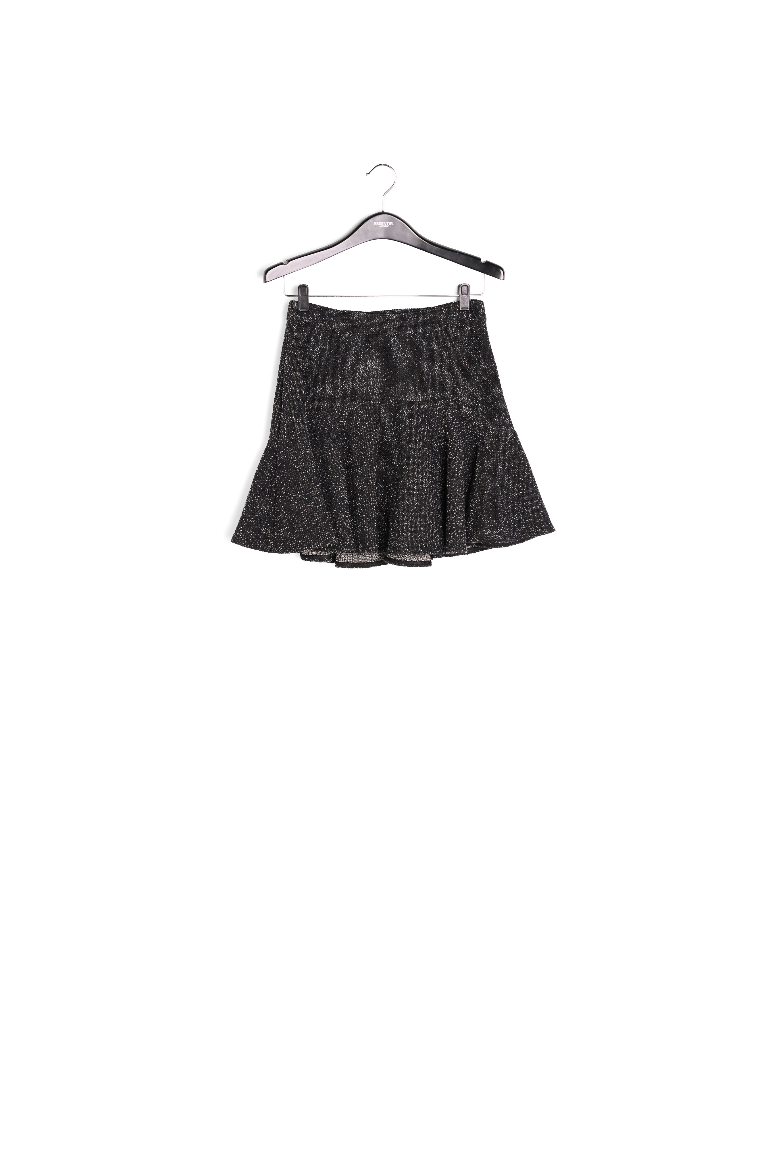 Black bouclé mini skirt RE—SSENTIEL | Essentiel second hand