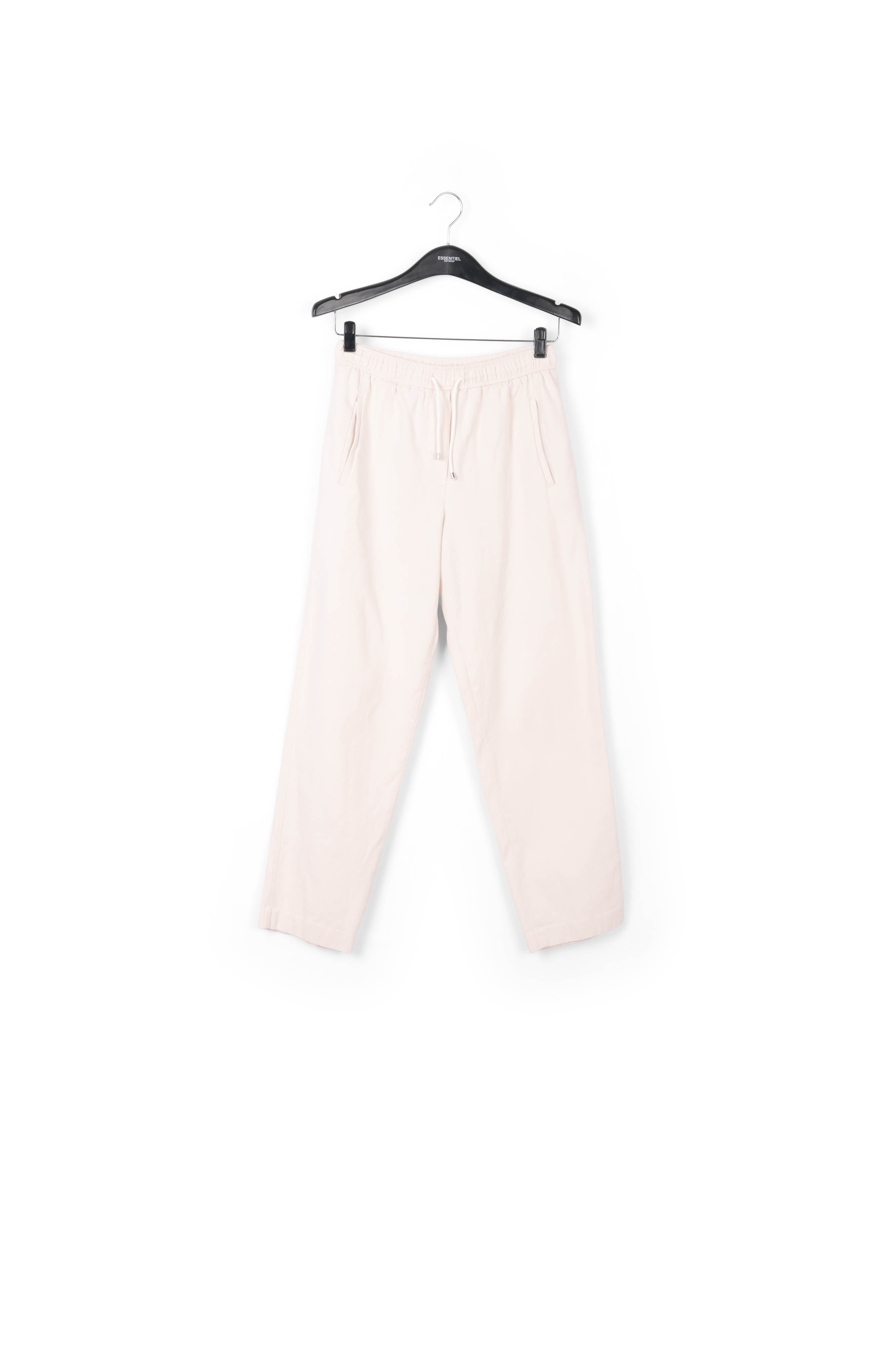 Off-white cotton tapered pants RE—SSENTIEL | Essentiel second hand