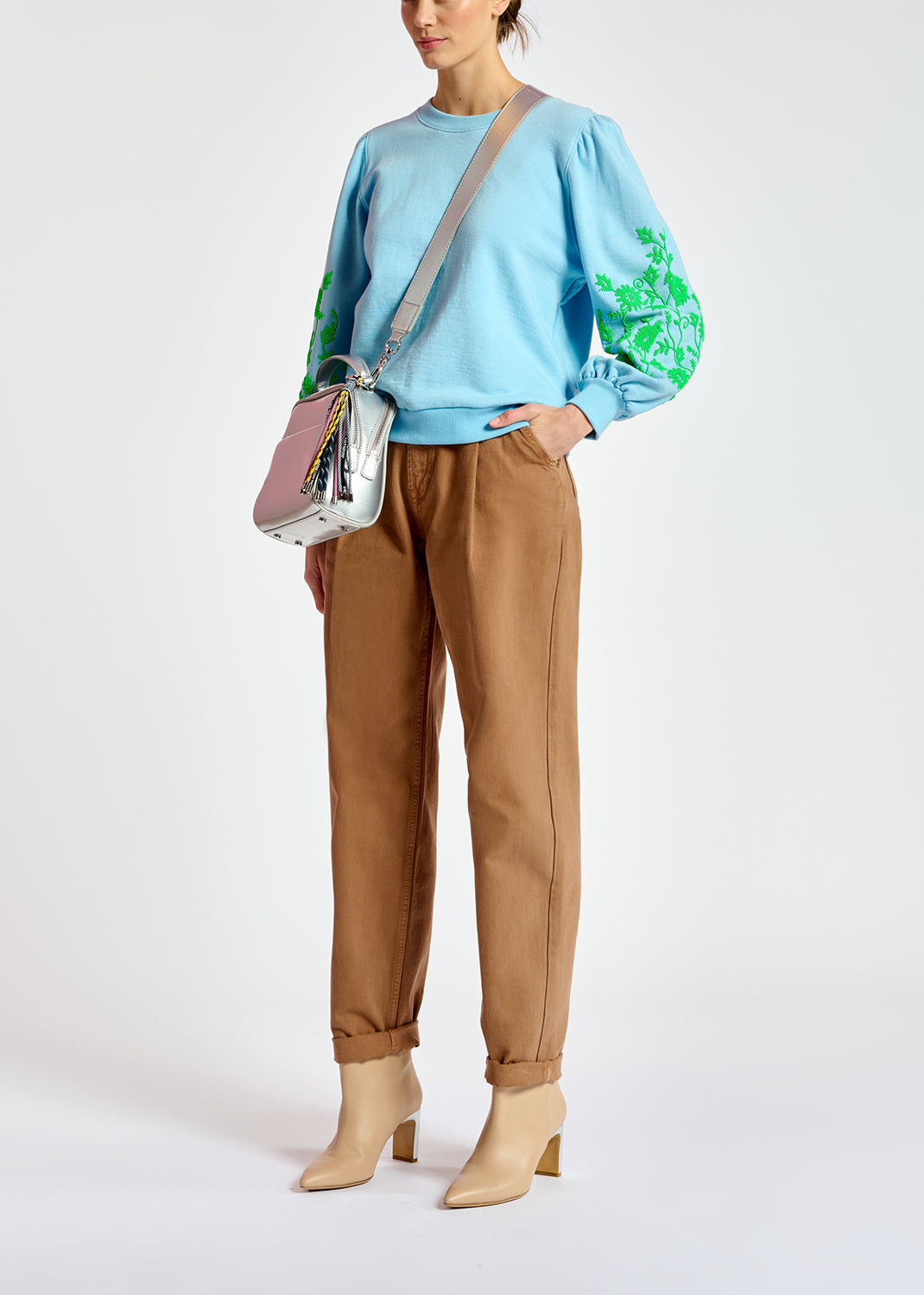 Brown denim boyfriend jeans RE—SSENTIEL | Essentiel second hand