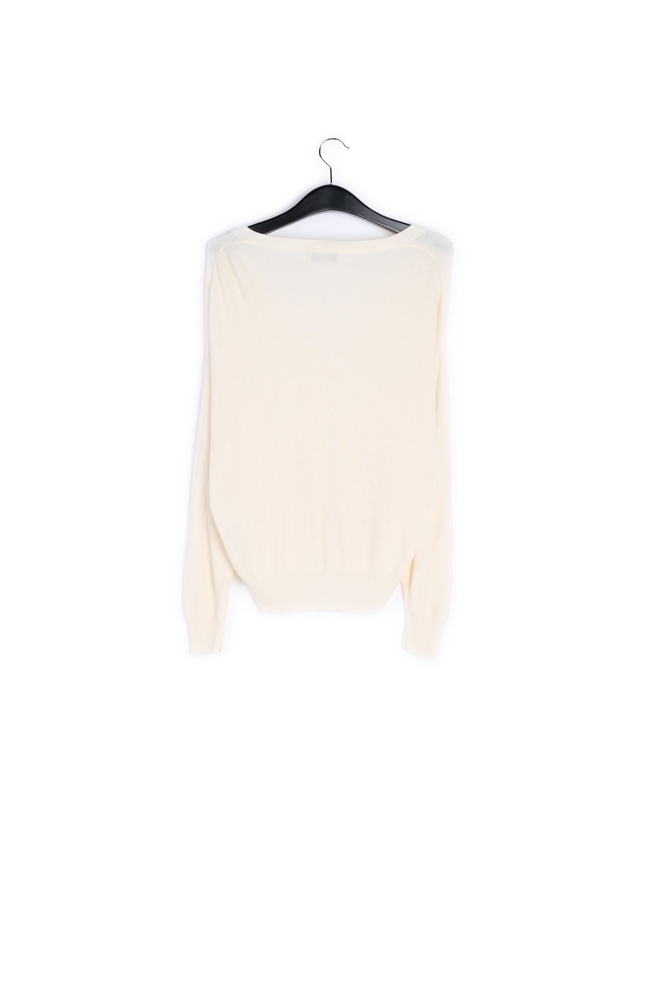 Off-white oversized fine-knit sweater RE—SSENTIEL | Essentiel second hand