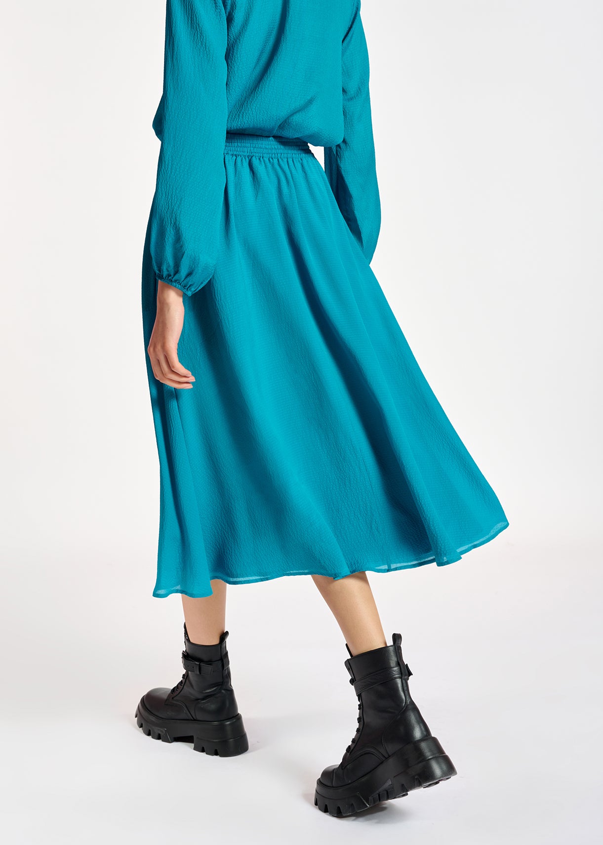 Blauwe midirok RE—SSENTIEL | Essentiel second hand