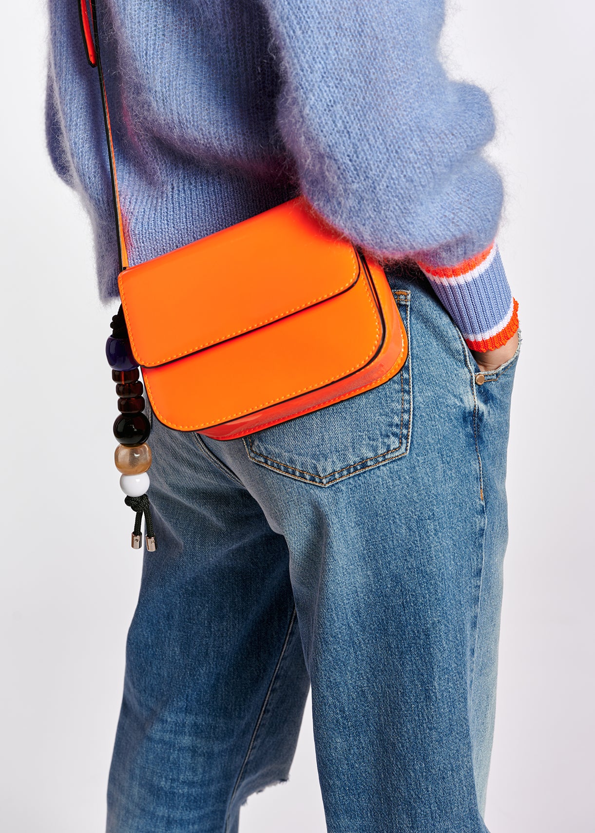 Blue kid mohair cardigan RE—SSENTIEL | Essentiel second hand