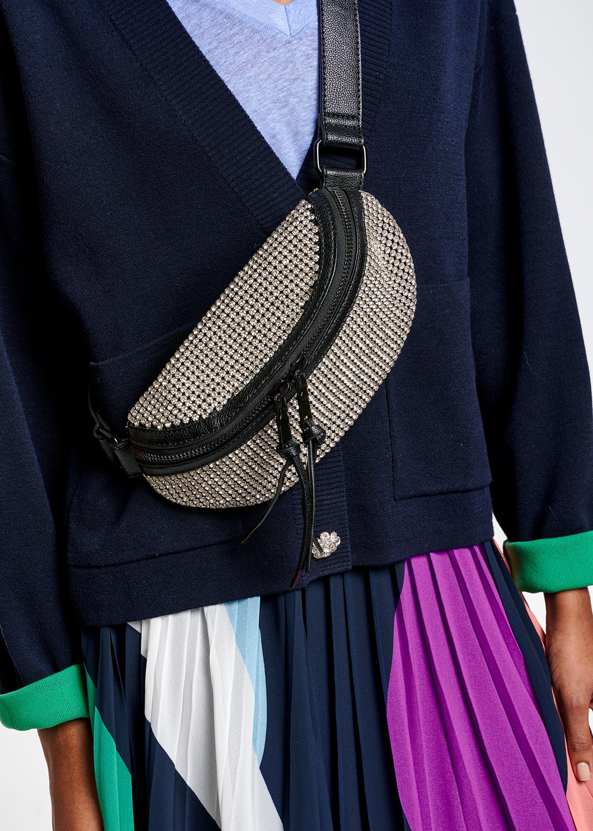 Strass covered bumbag RE—SSENTIEL | Essentiel second hand