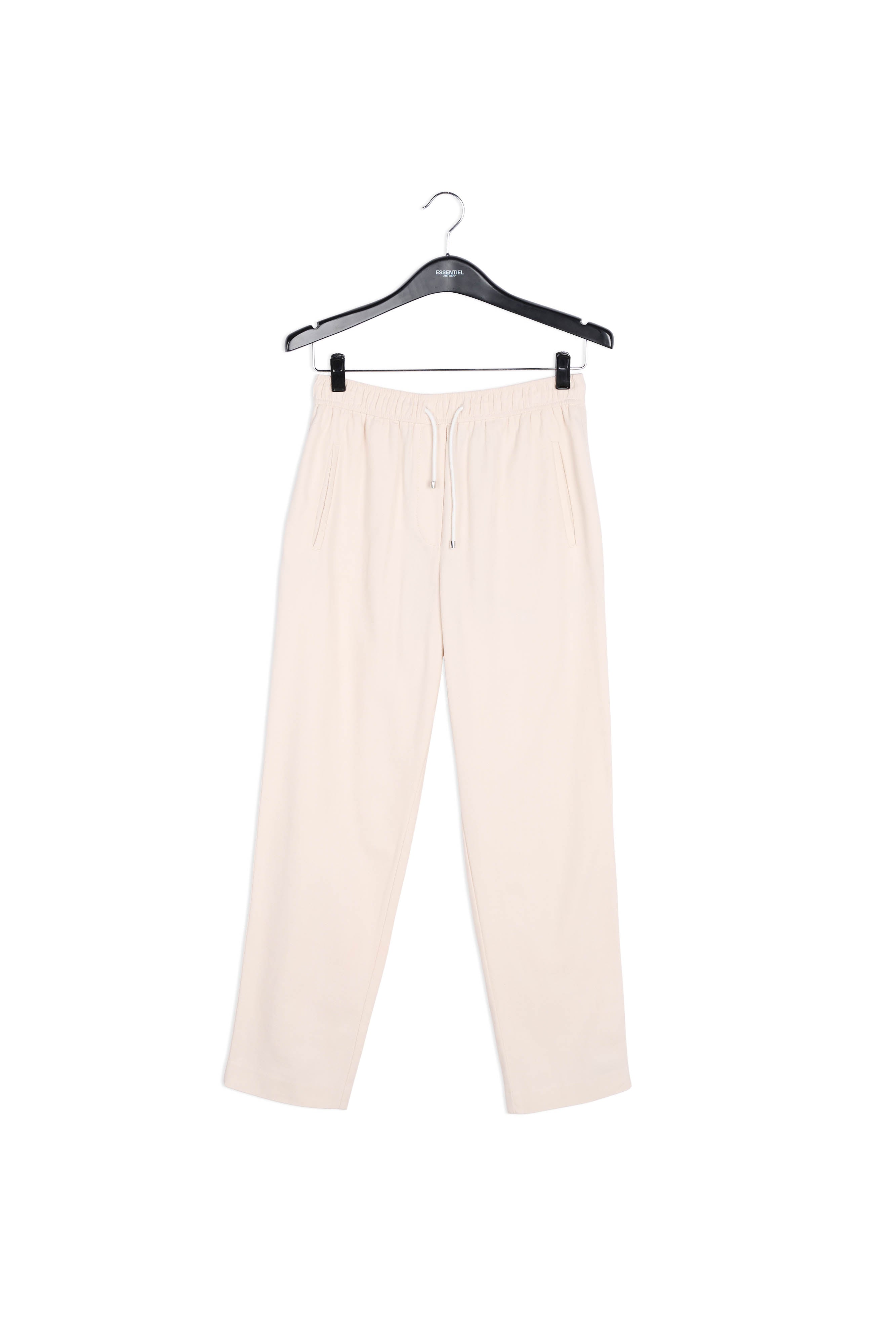 Gebroken witte broek met toelopende pijpen RE—SSENTIEL | Essentiel second hand