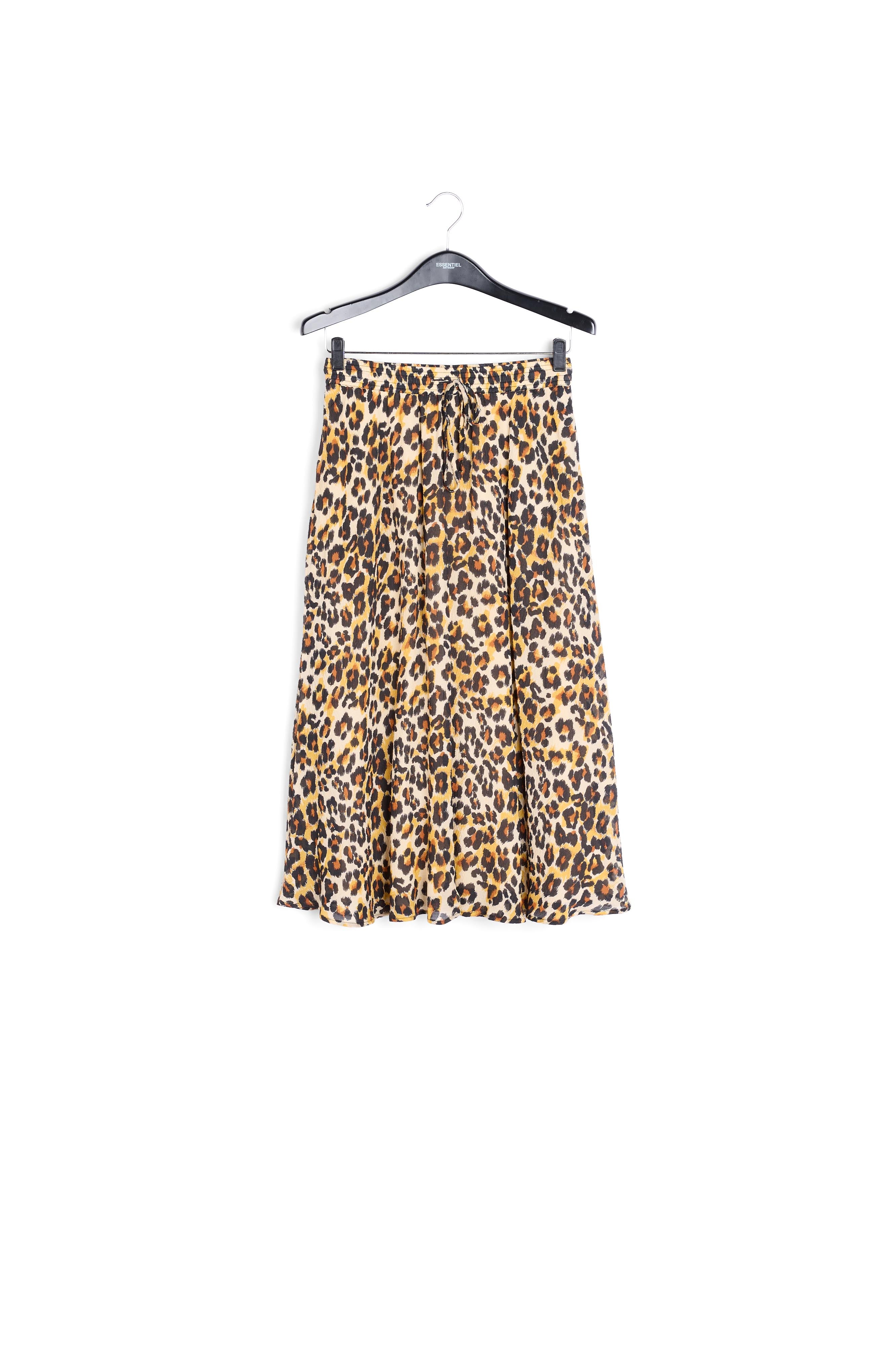 Leopard-print midi skirt RE—SSENTIEL | Essentiel second hand