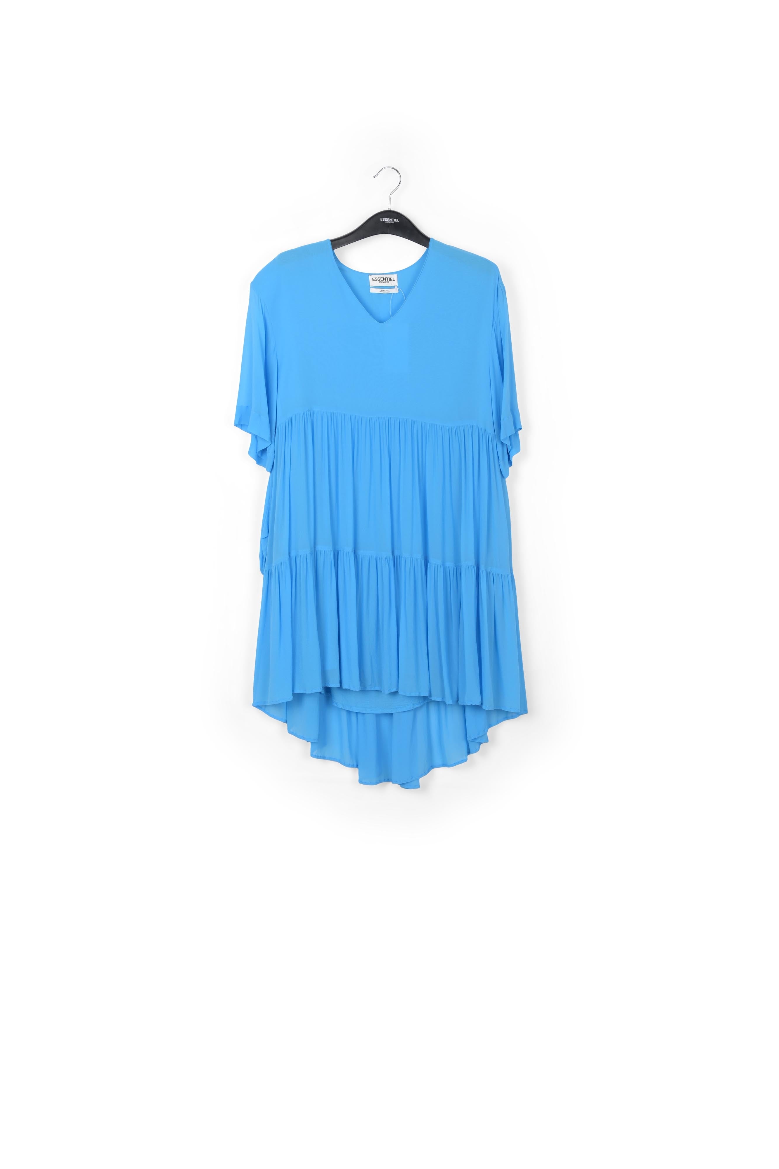 Mini robe bleue à volants RE—SSENTIEL | Essentiel second hand