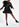 Black sequin-embroidered mini dress Faume - seconde main
