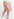 Beige, pink and white floral-jacquard mini skirt Faume - seconde main